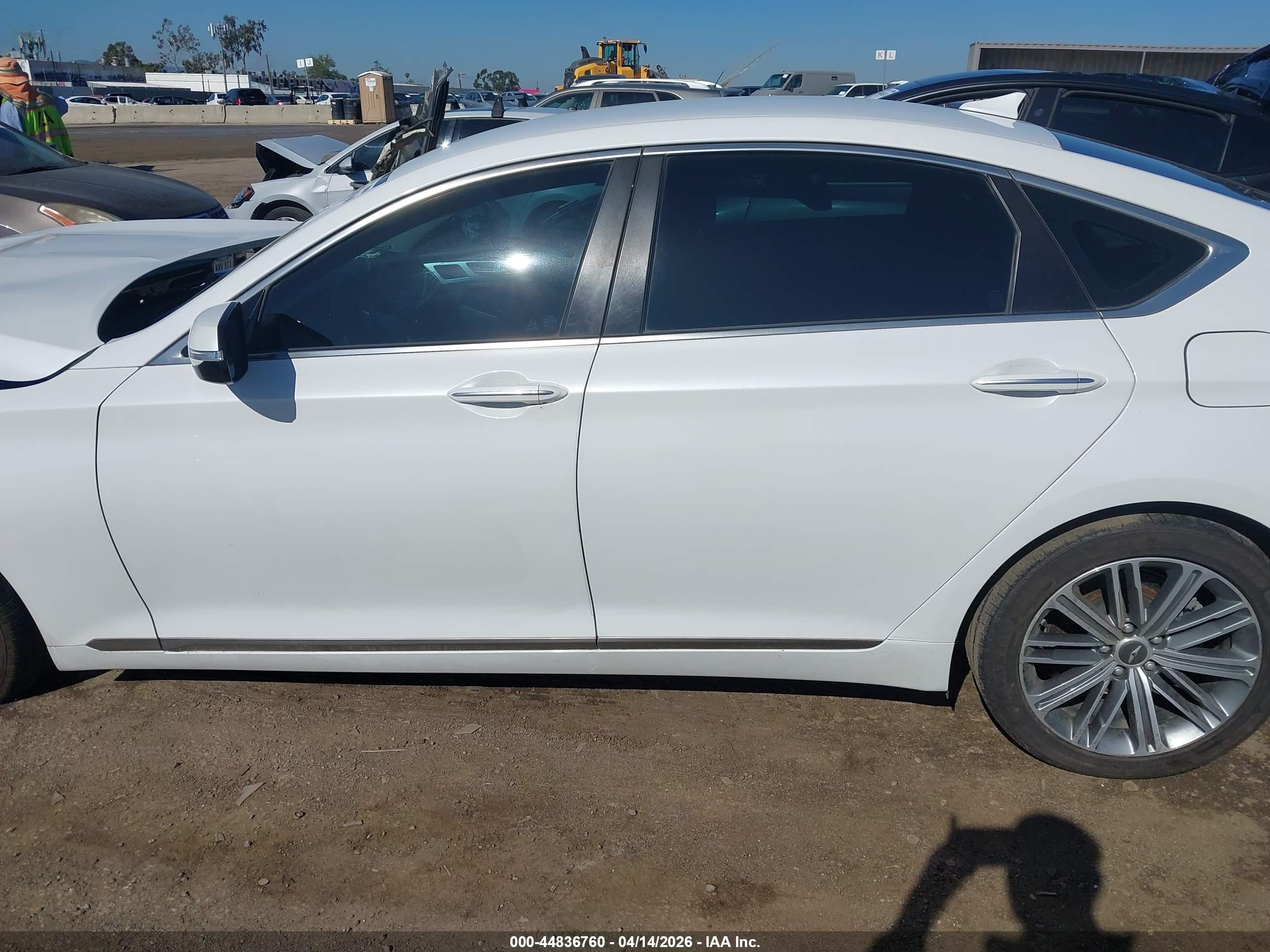 2020 Genesis G80 3.8 Rwd Белый vin: KMTFN4JE0LU337103