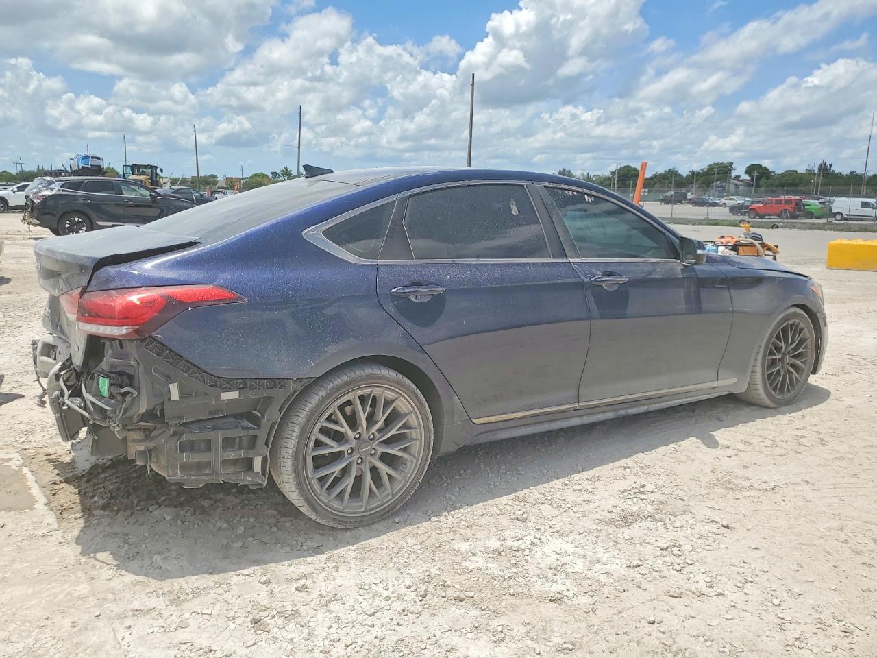2020 Genesis G80 3.8 Blue vin: KMTFN4JE8LU337687