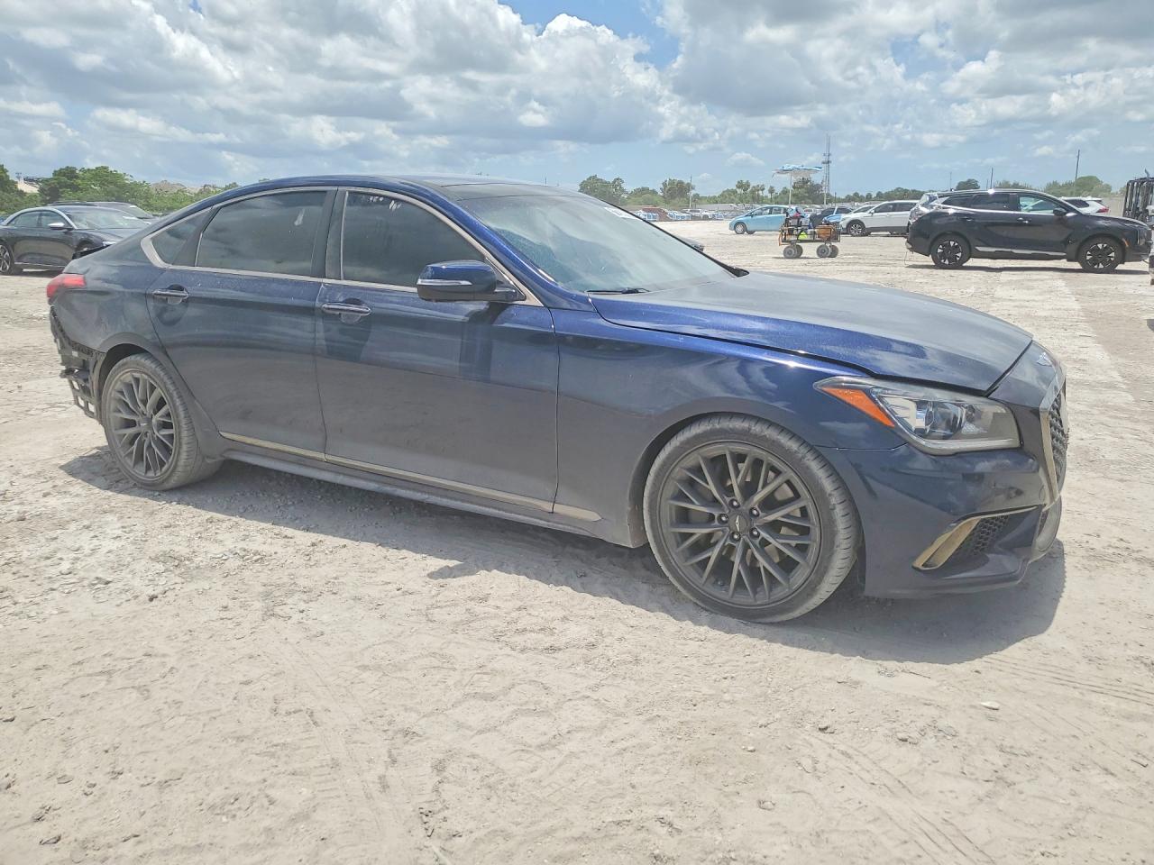 2020 Genesis G80 3.8 Blue vin: KMTFN4JE8LU337687