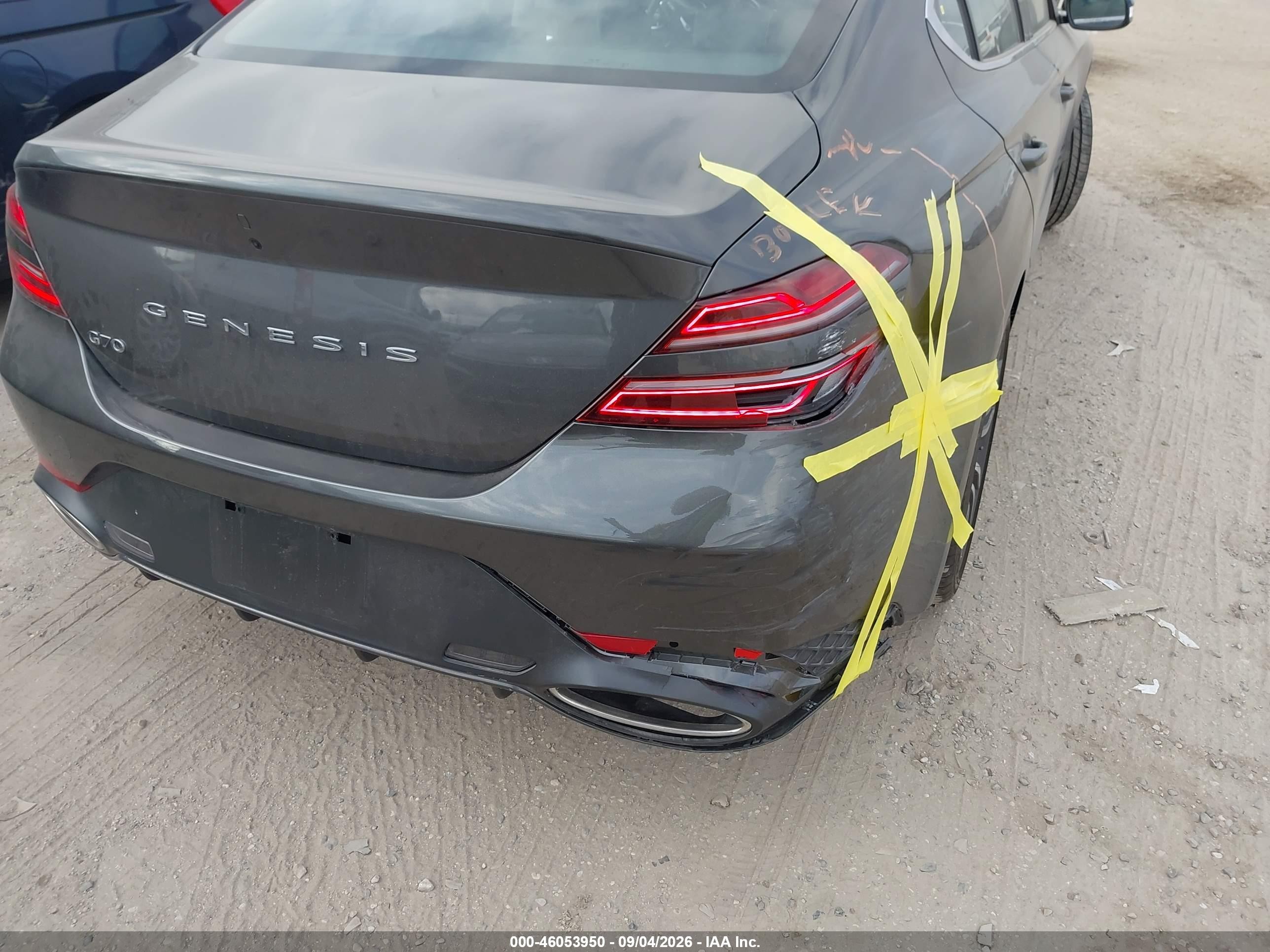 2026 Genesis G70 2.5t Rwd Черный vin: KMTG14SC2TU177870