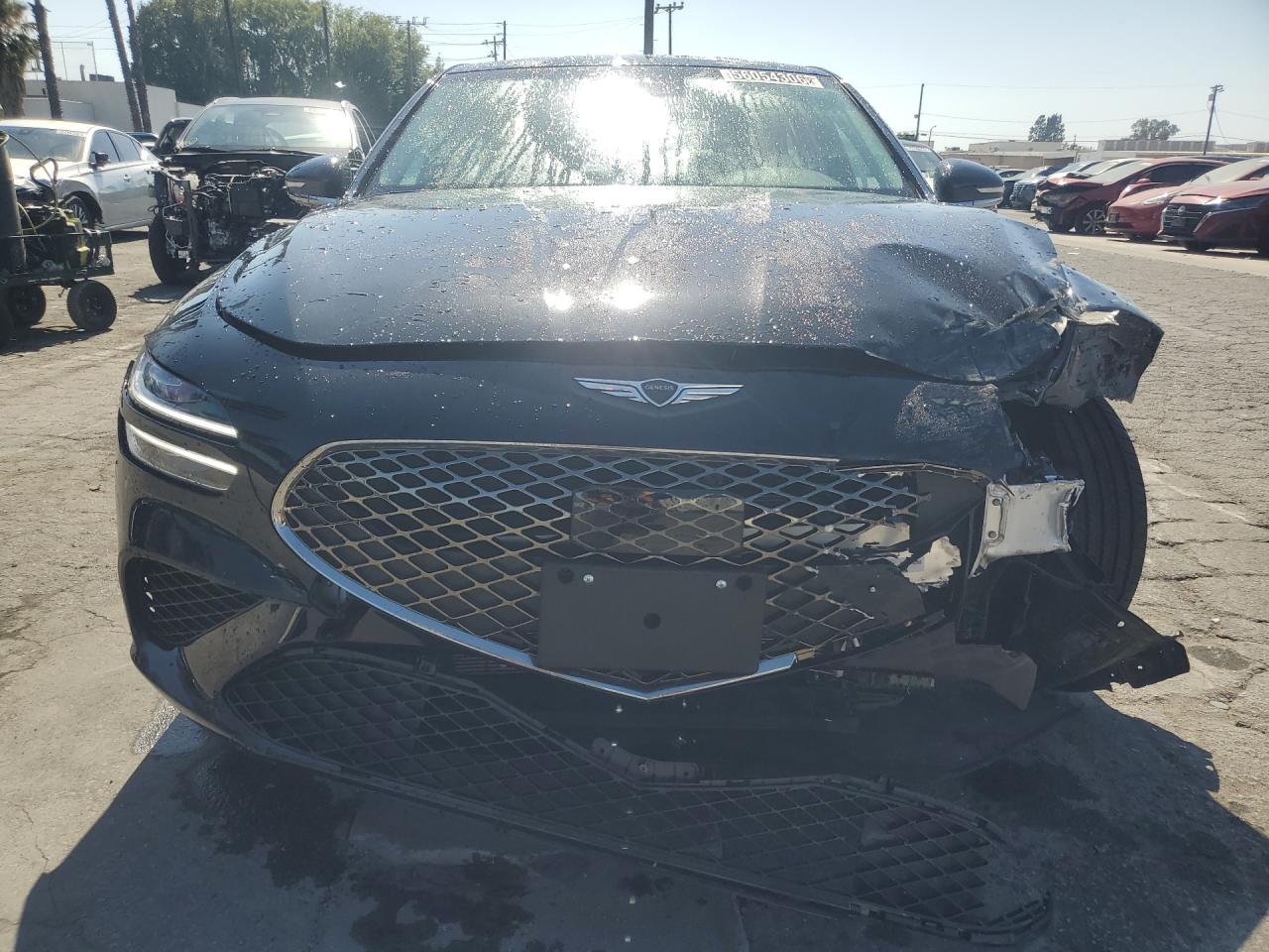 2026 Genesis G70 2.5t Standard Black vin: KMTG14SCXTU170293 Damage: Front Bumper Reinforcement, Bent, 1 To 2 Inches