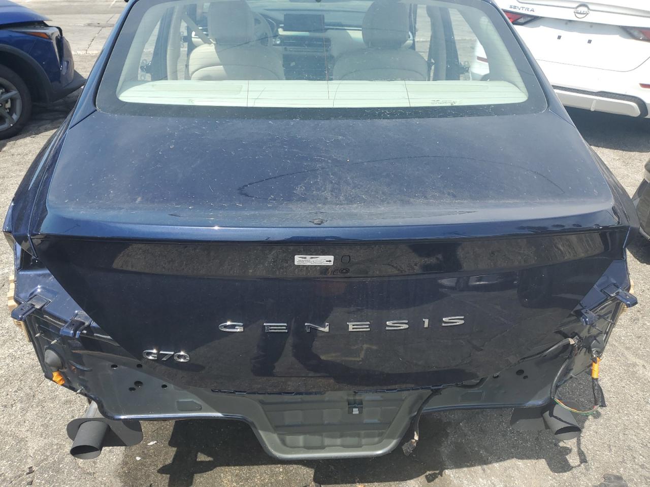 2026 Genesis G70 Prestige Синий vin: KMTG24SC0TU163642 Damage: Right Tail Light, Missing, Replacement Required