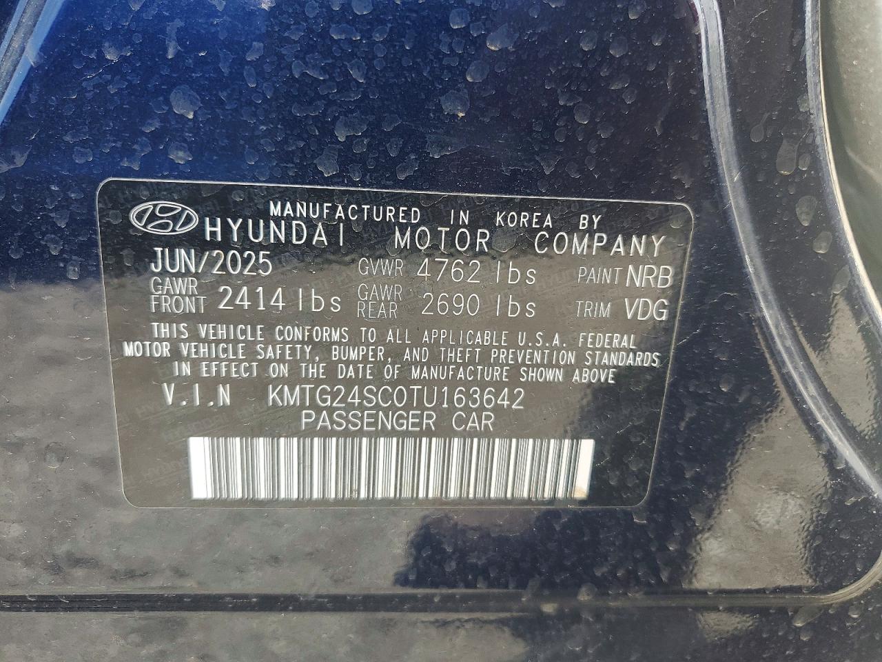 2026 Genesis G70 Prestige Синий vin: KMTG24SC0TU163642