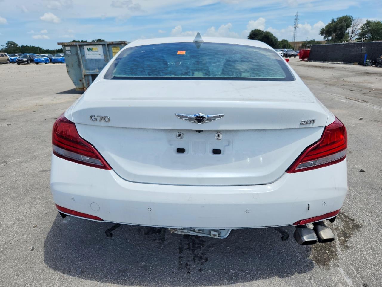 2021 Genesis G70 Elite White vin: KMTG34LA3MU067208