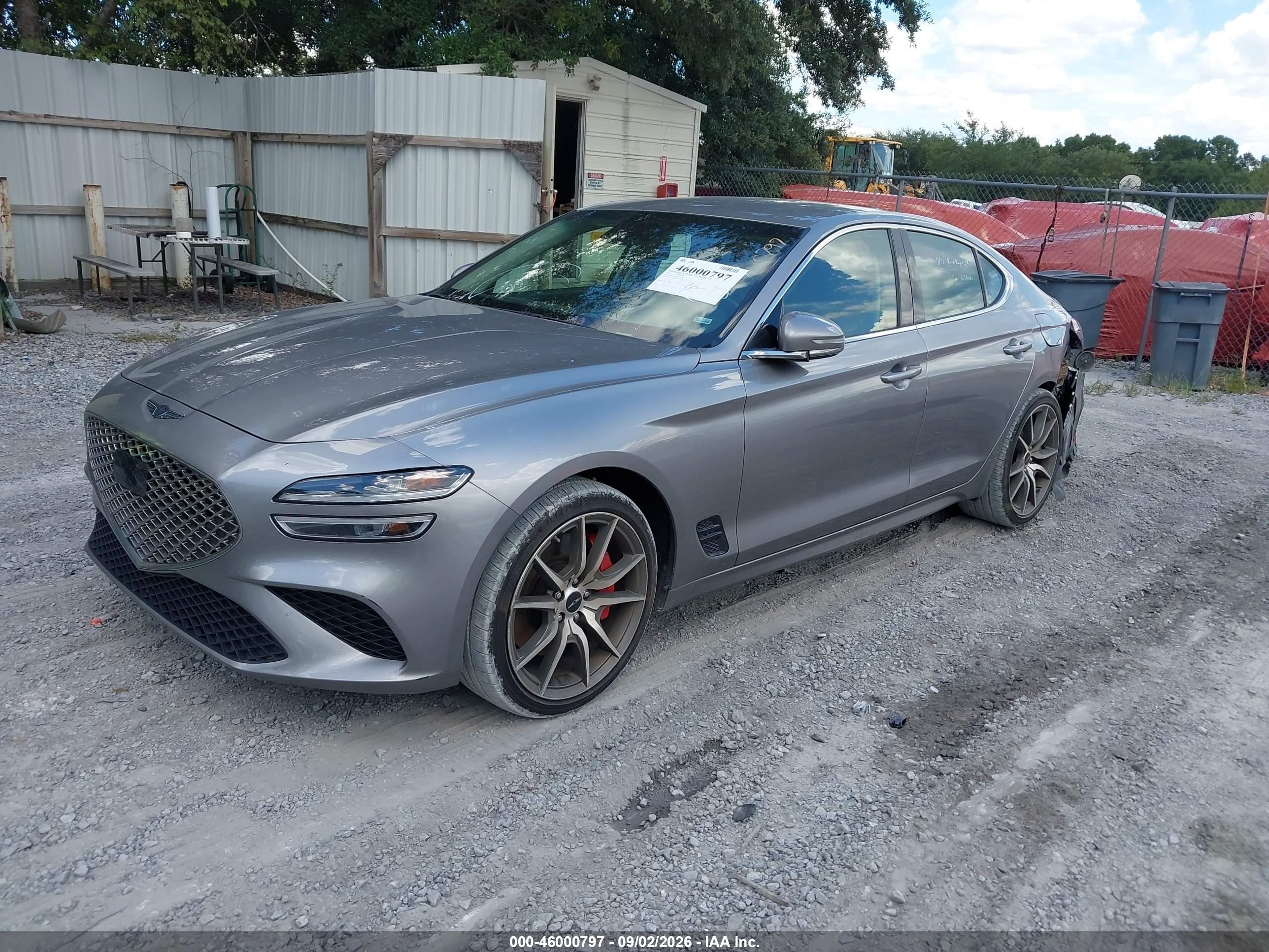 2025 Genesis G70 2.5t Awd Silver vin: KMTG34SC1SU155383