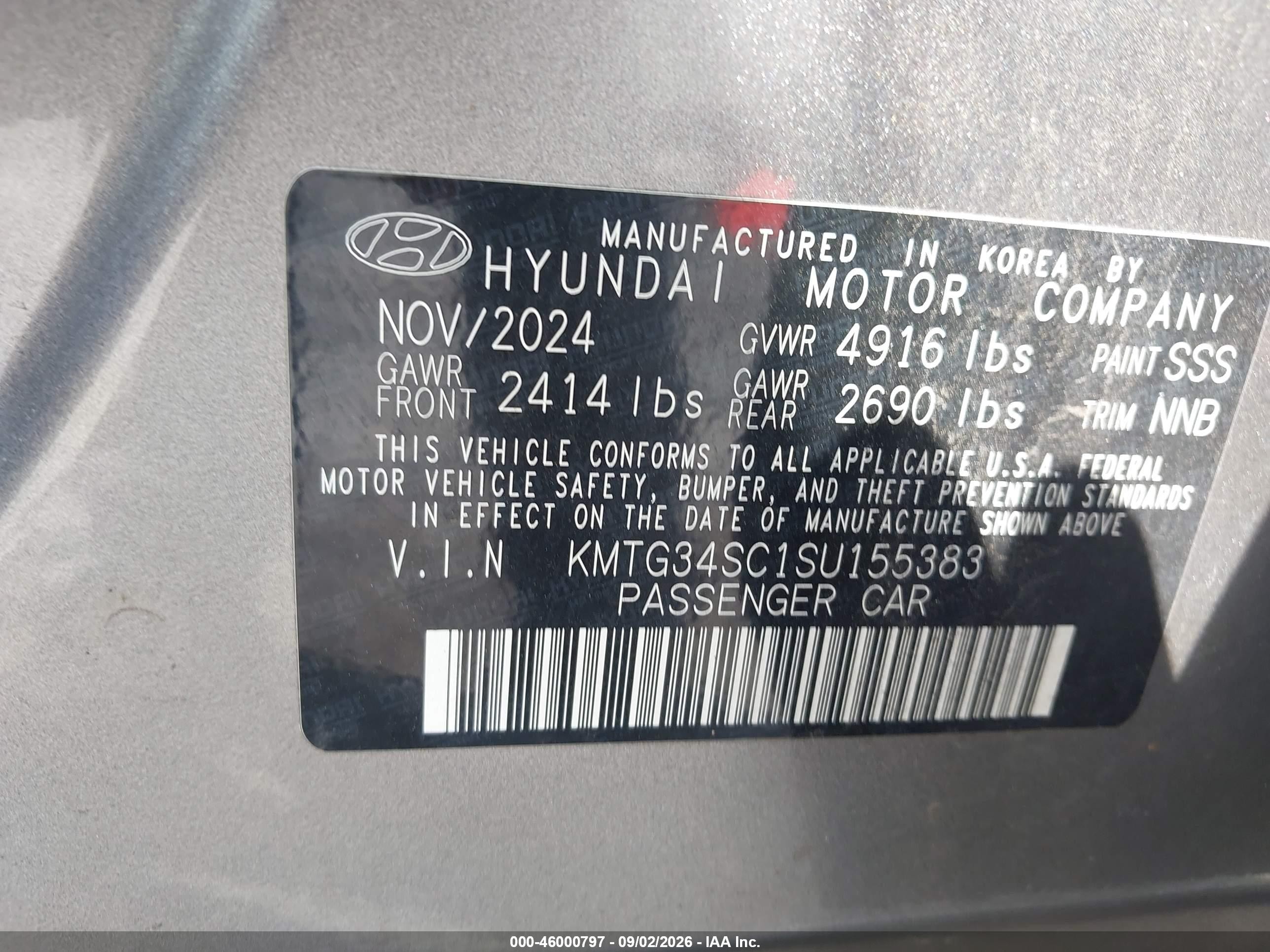 2025 Genesis G70 2.5t Awd Silver vin: KMTG34SC1SU155383