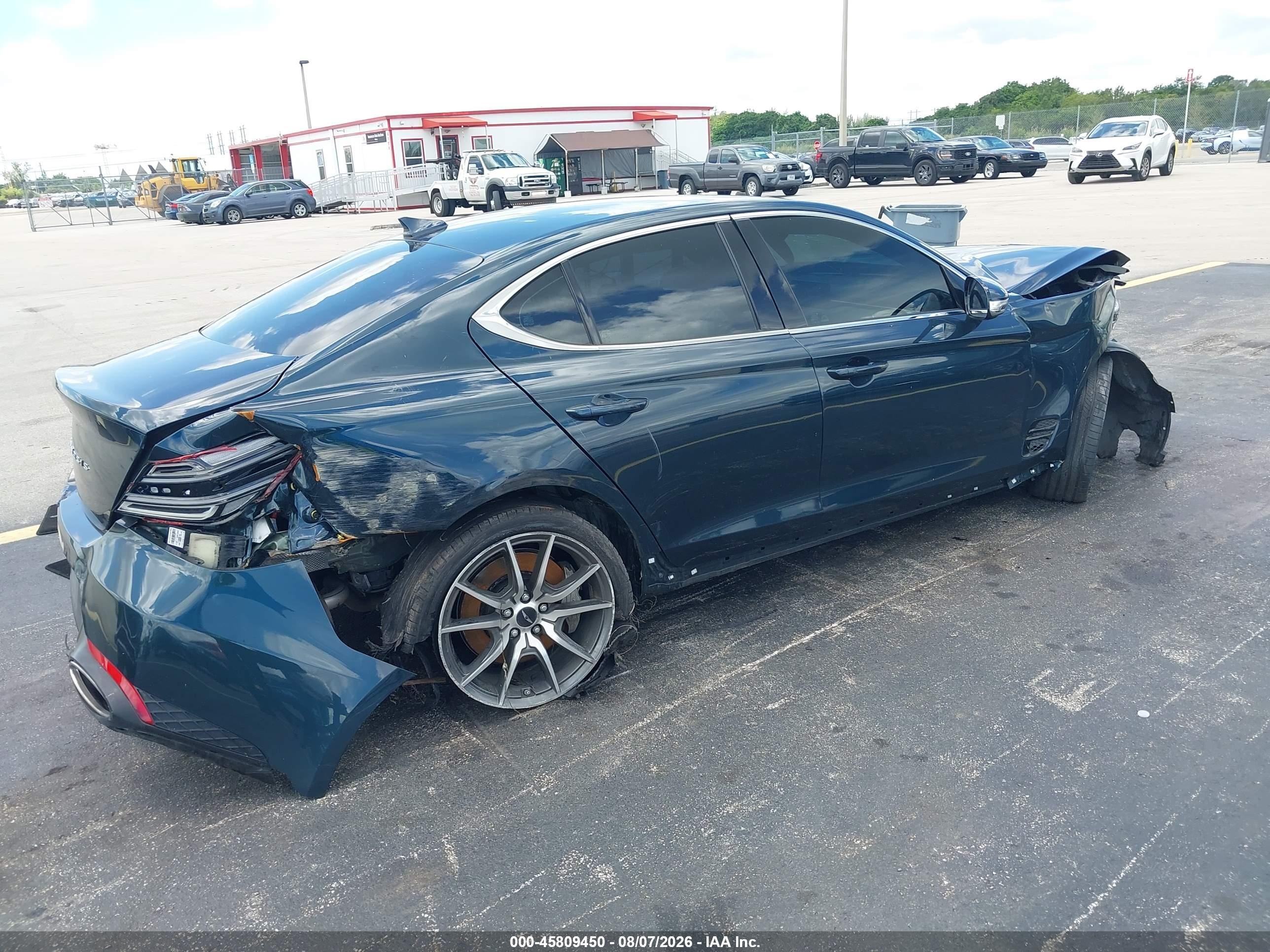 2025 Genesis G70 2.5t Rwd Light Blue vin: KMTG34SC2SU150581