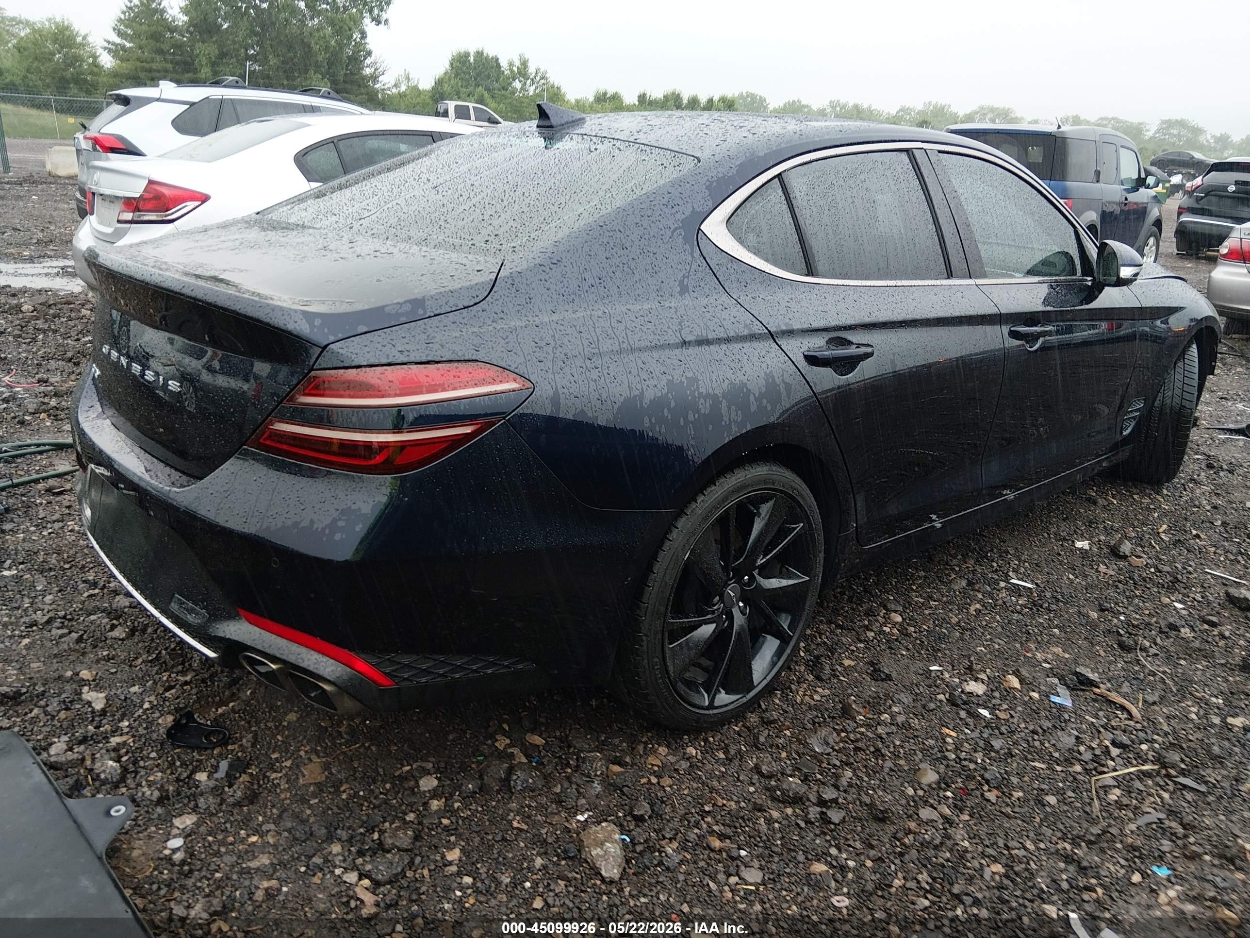 2023 Genesis G70 2.0t Rwd Blue vin: KMTG34TA6PU105339