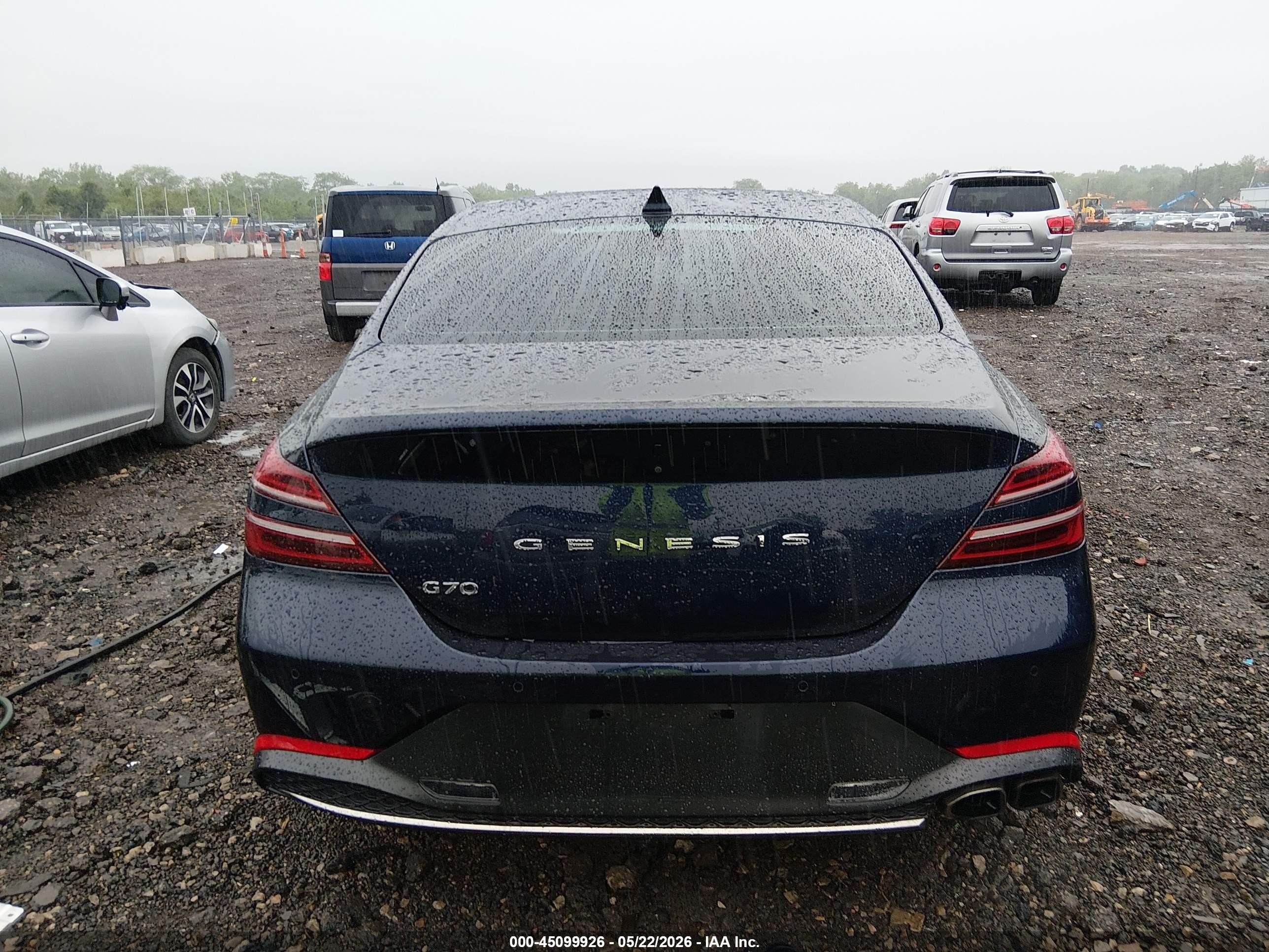 2023 Genesis G70 2.0t Rwd Blue vin: KMTG34TA6PU105339