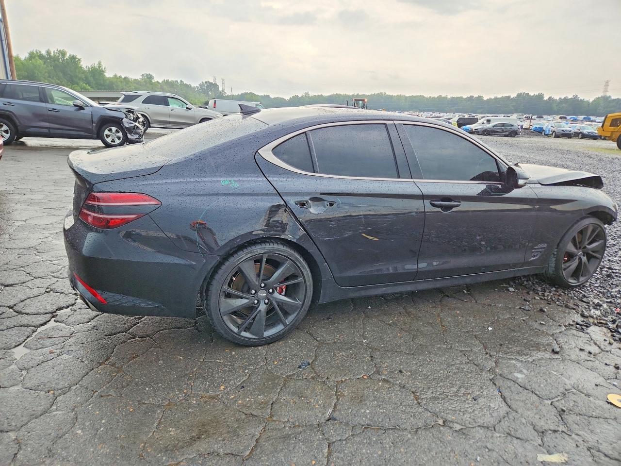 2023 Genesis G70 2.0t Черный vin: KMTG34TA6PU120035