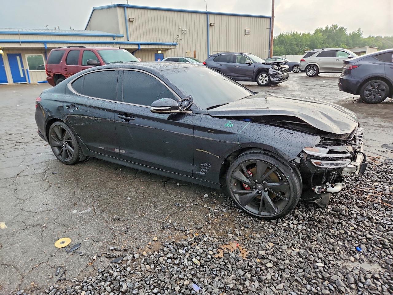 2023 Genesis G70 2.0t Черный vin: KMTG34TA6PU120035