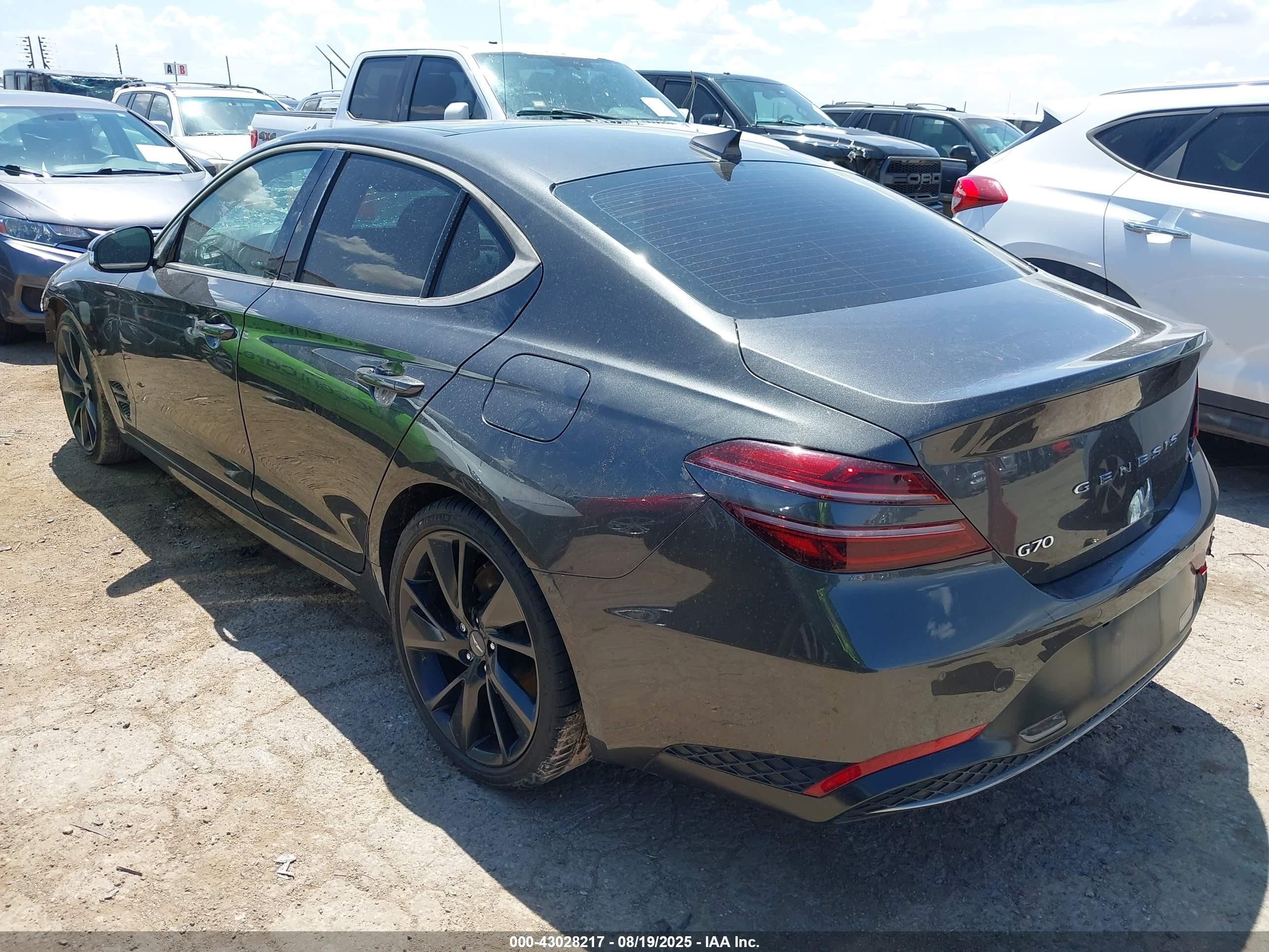 2023 Genesis G70 2.0t Rwd Gray vin: KMTG34TAXPU123164
