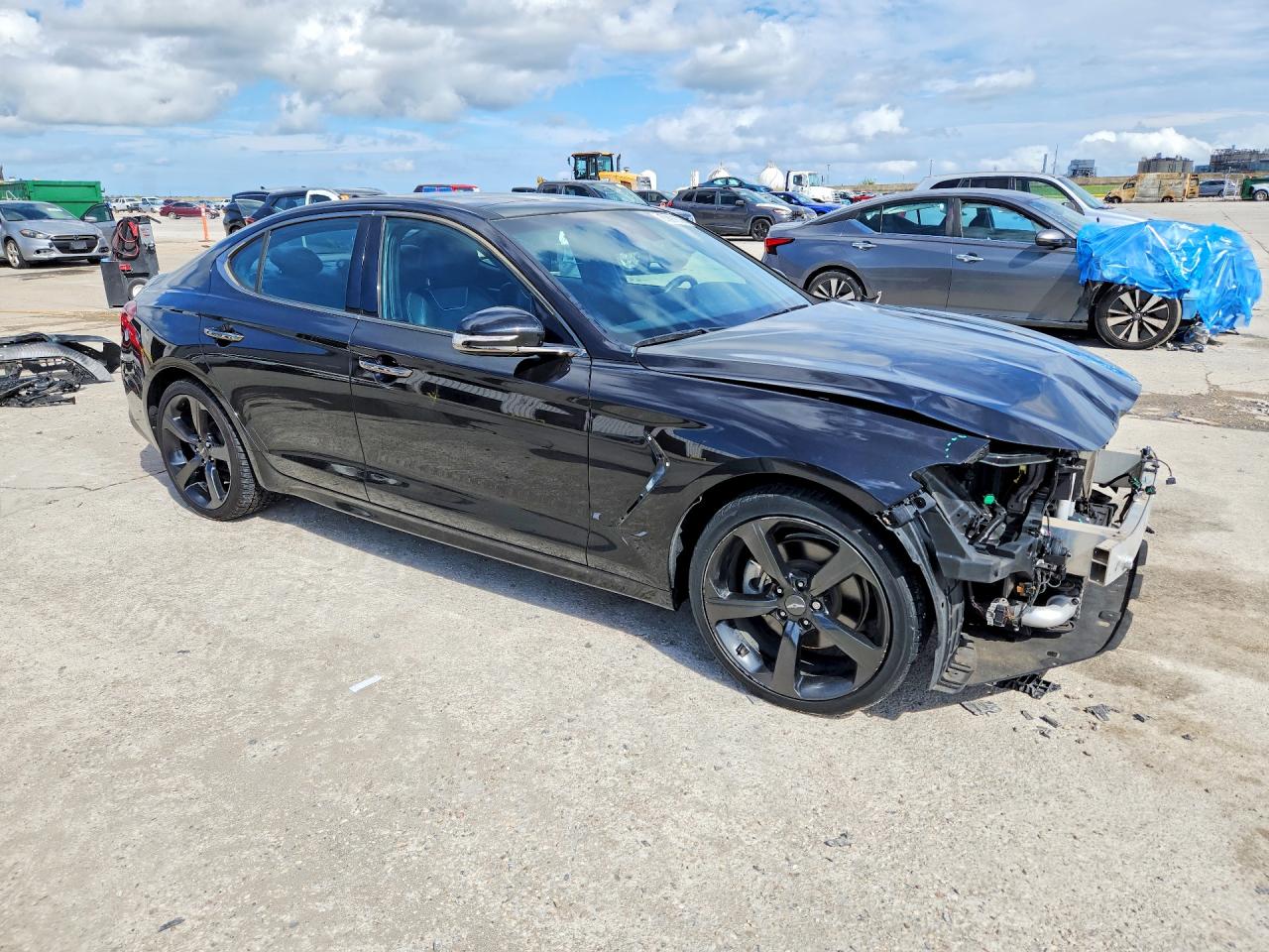 2019 Genesis G70 2.0t Advanced Черный vin: KMTG44LA7KU026879