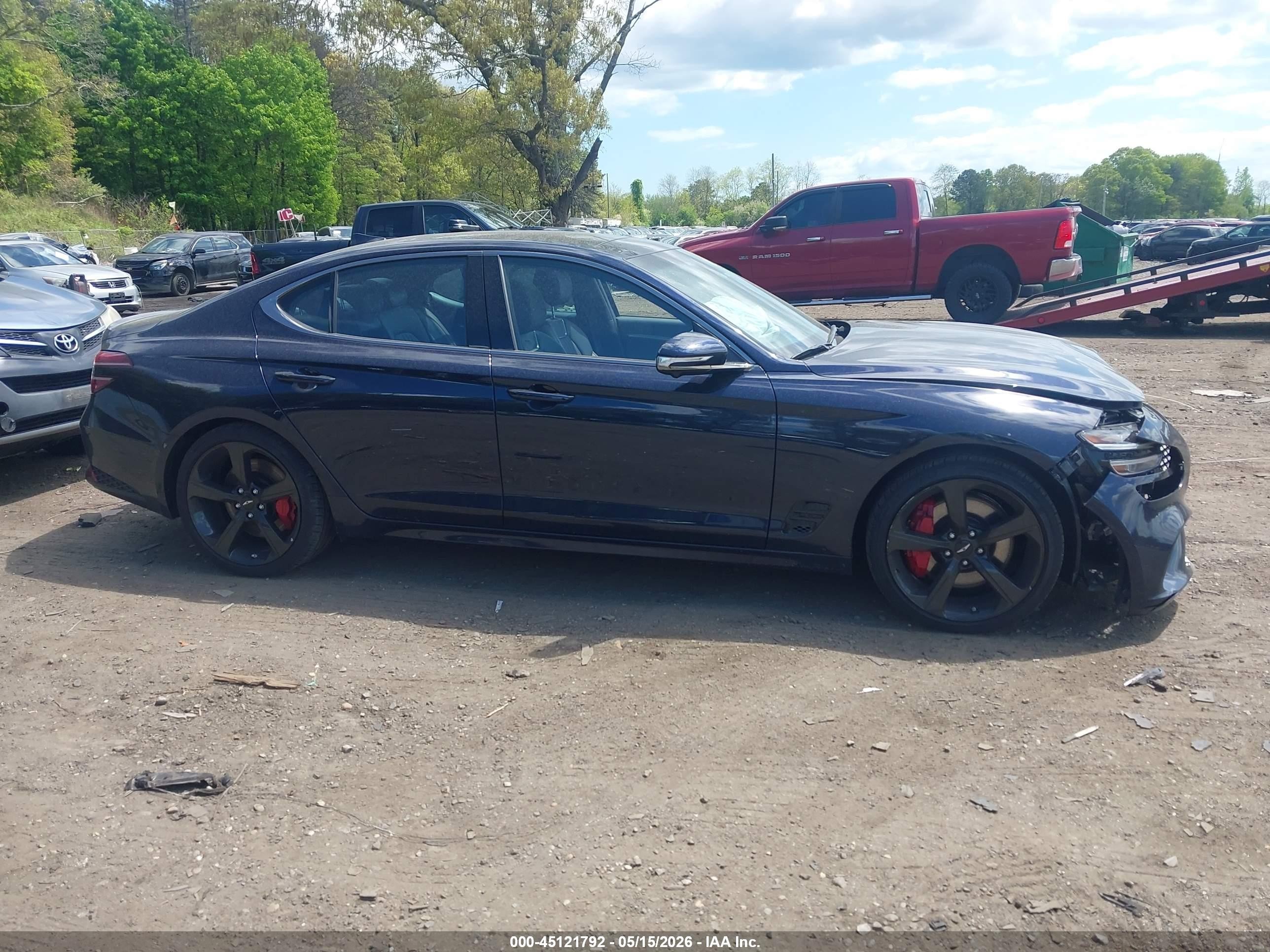 2026 Genesis G70 3.3t Awd Sport Prestige Синий vin: KMTG54SEXTU160398