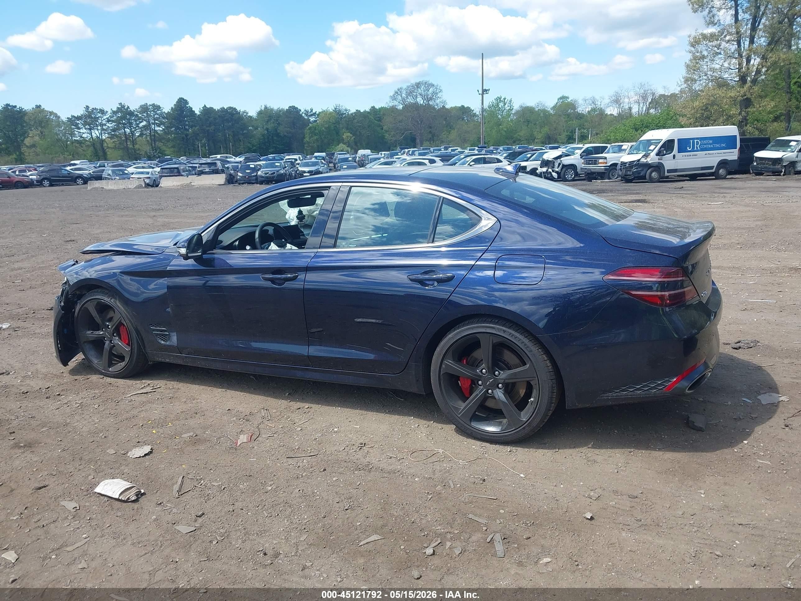 2026 Genesis G70 3.3t Awd Sport Prestige Синий vin: KMTG54SEXTU160398