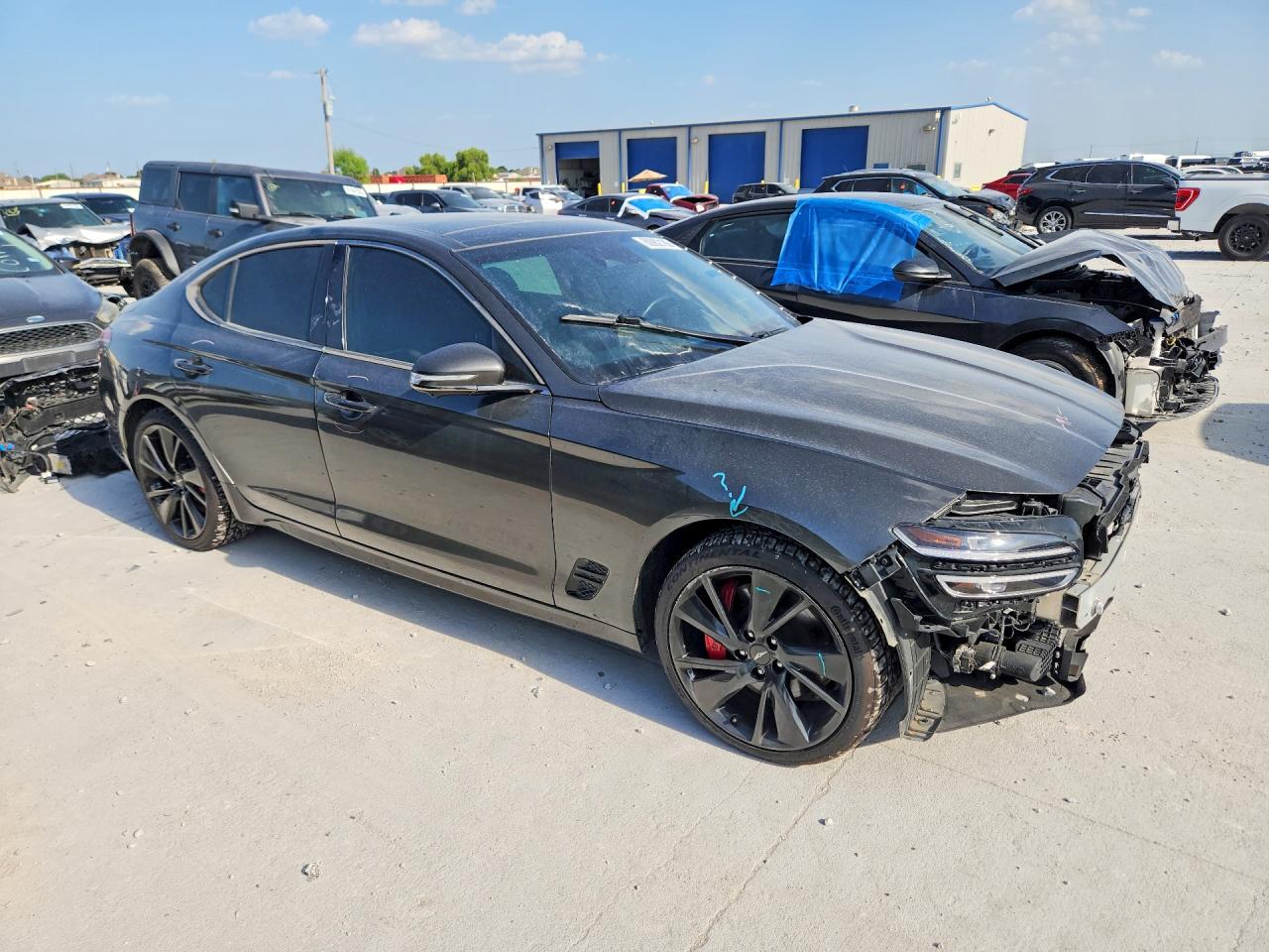 2023 Genesis G70 3.3t Standard Black vin: KMTG54TE4PU117843