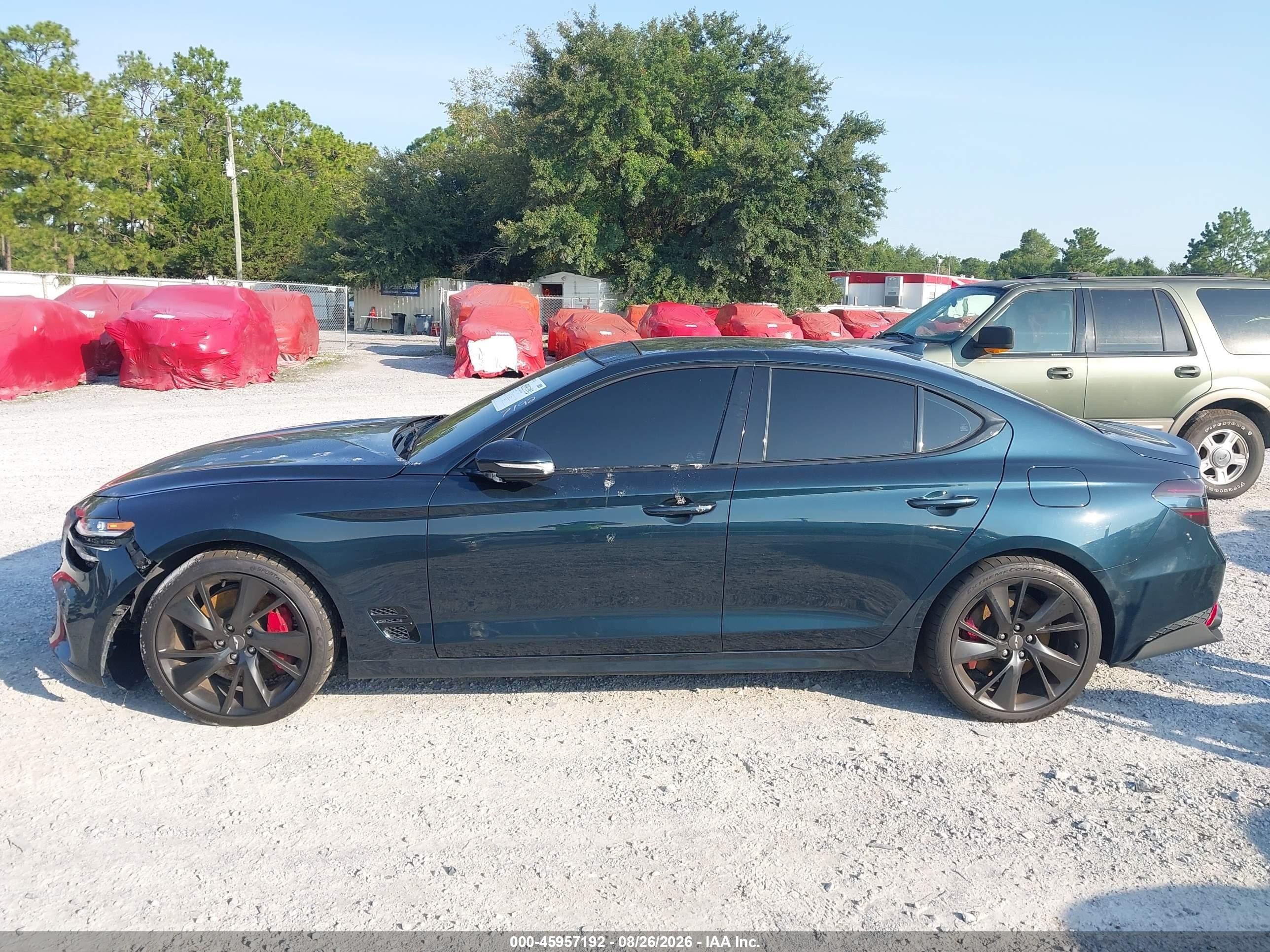 2022 Genesis G70 3.3t Rwd Teal vin: KMTG54TE6NU096264