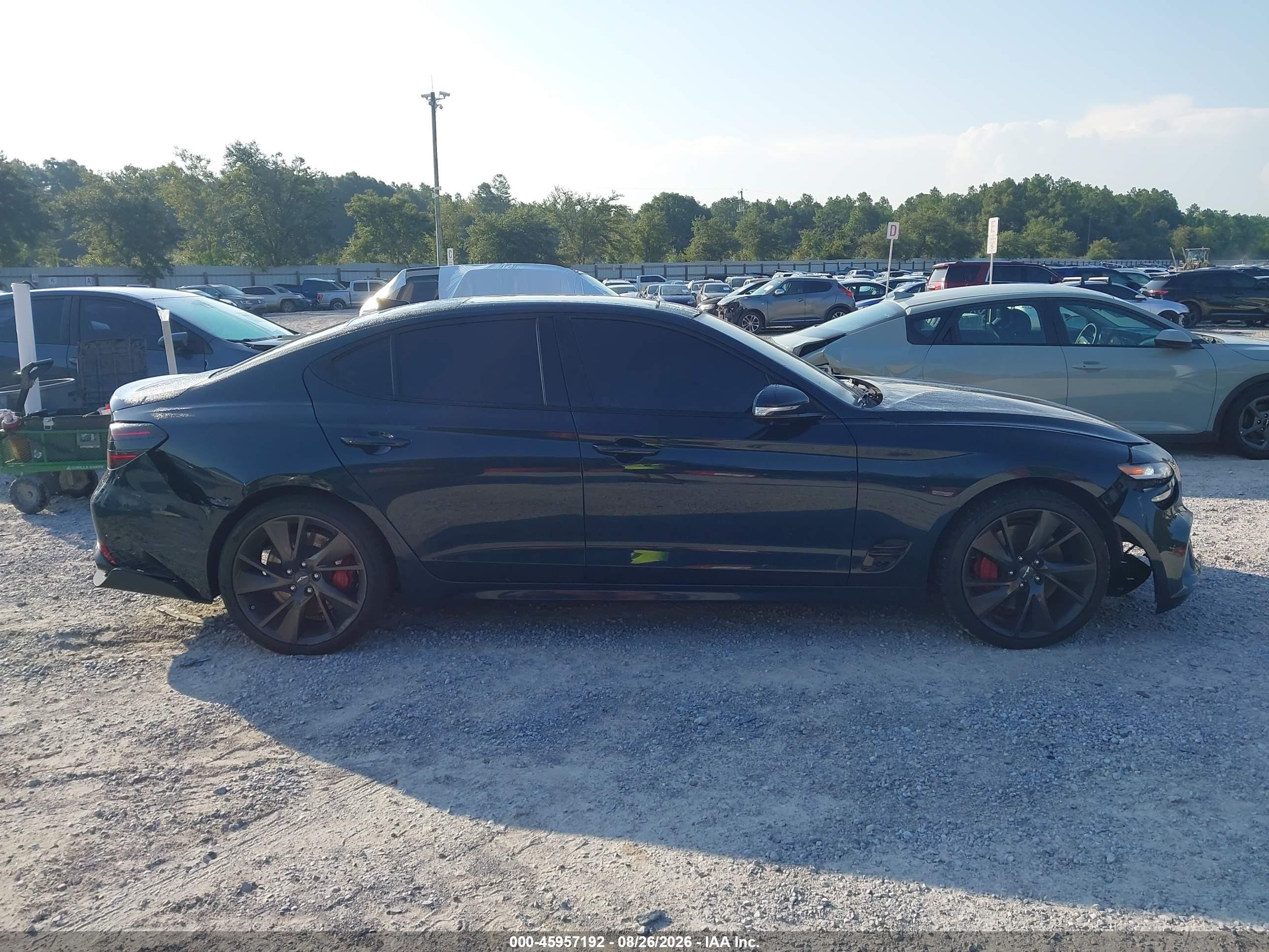 2022 Genesis G70 3.3t Rwd Teal vin: KMTG54TE6NU096264