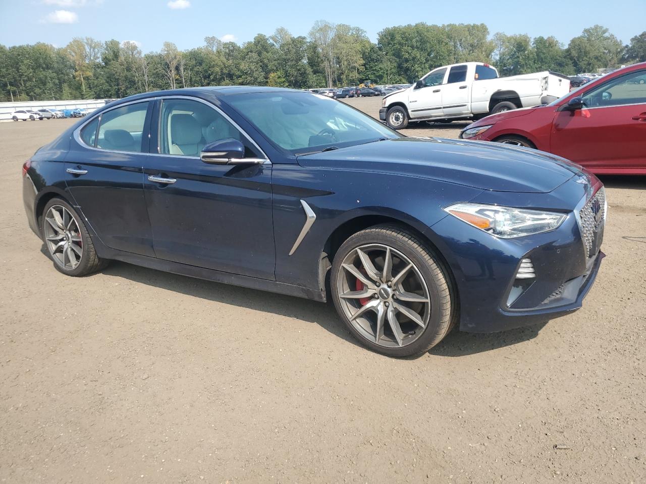 2020 Genesis G70 Elite Blue vin: KMTG74LE3LU056764