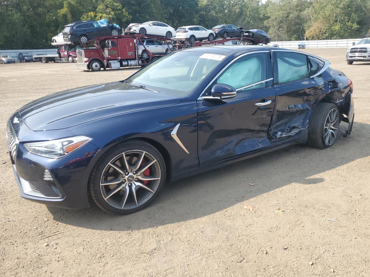 2020 Genesis G70 Elite Blue vin: KMTG74LE3LU056764