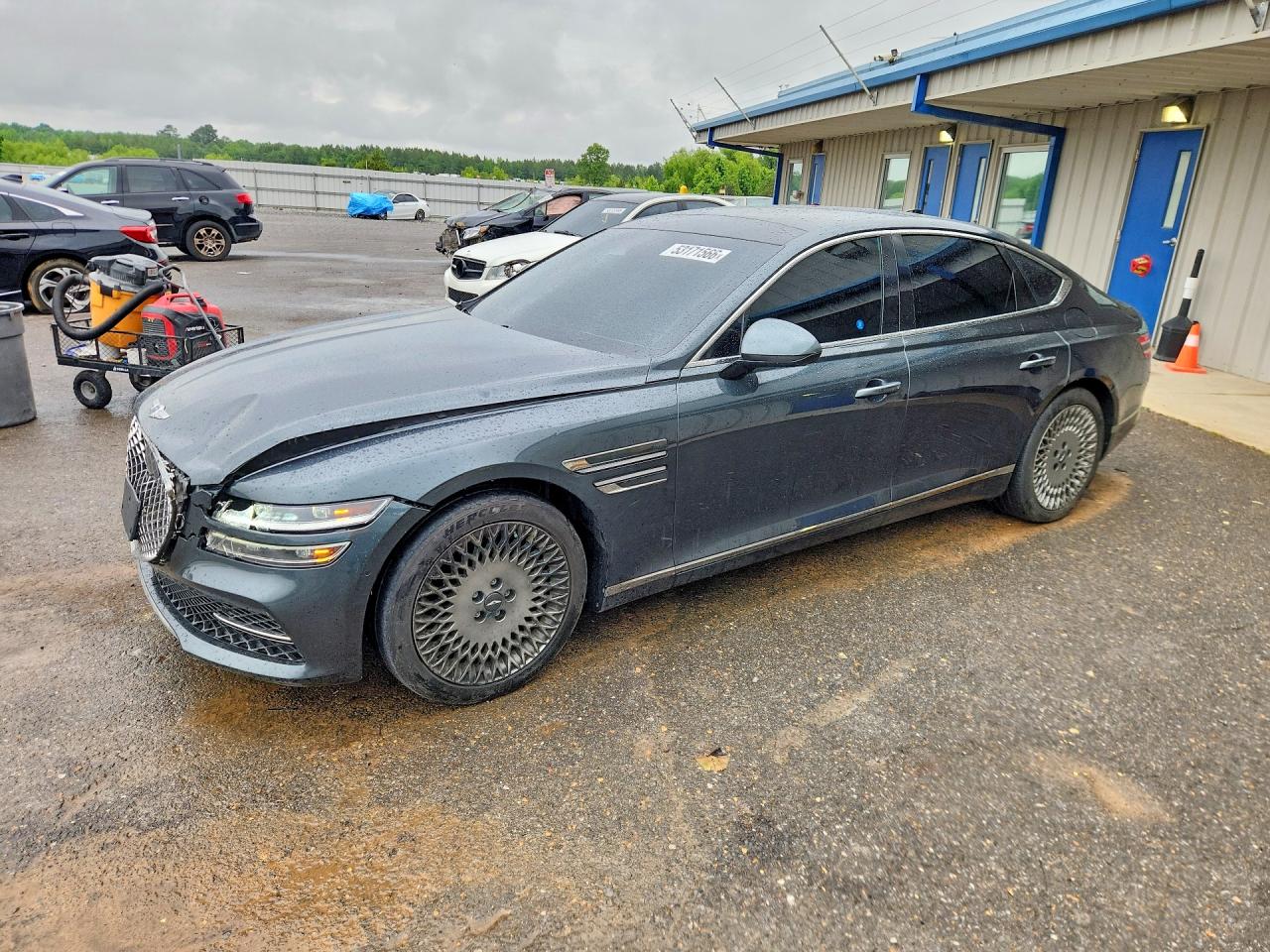 2022 Genesis G80 2.5t Gray vin: KMTGB4SC6NU092191