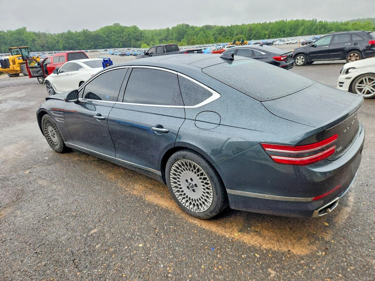 2022 Genesis G80 2.5t Gray vin: KMTGB4SC6NU092191