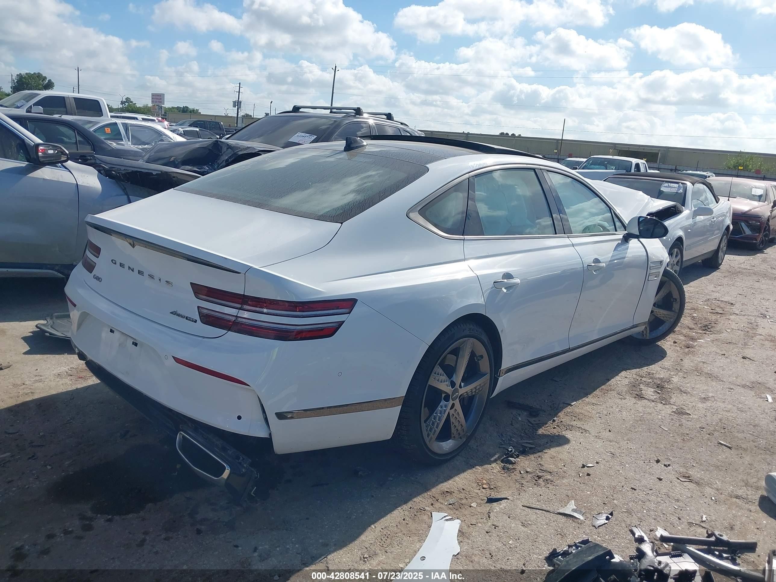 2023 Genesis G80 3.5t Sport Awd White vin: KMTGB4SD8PU185841