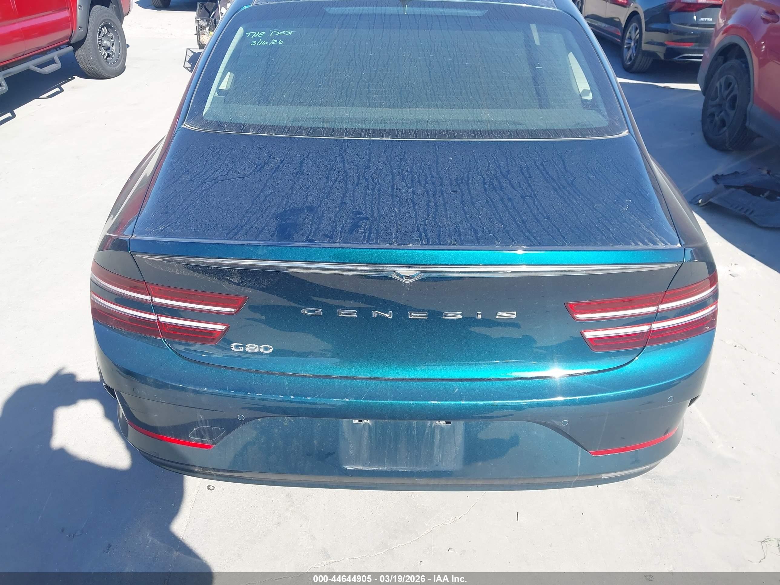 2023 Genesis Electrified G80   Green vin: KMTGE4S15PU006135