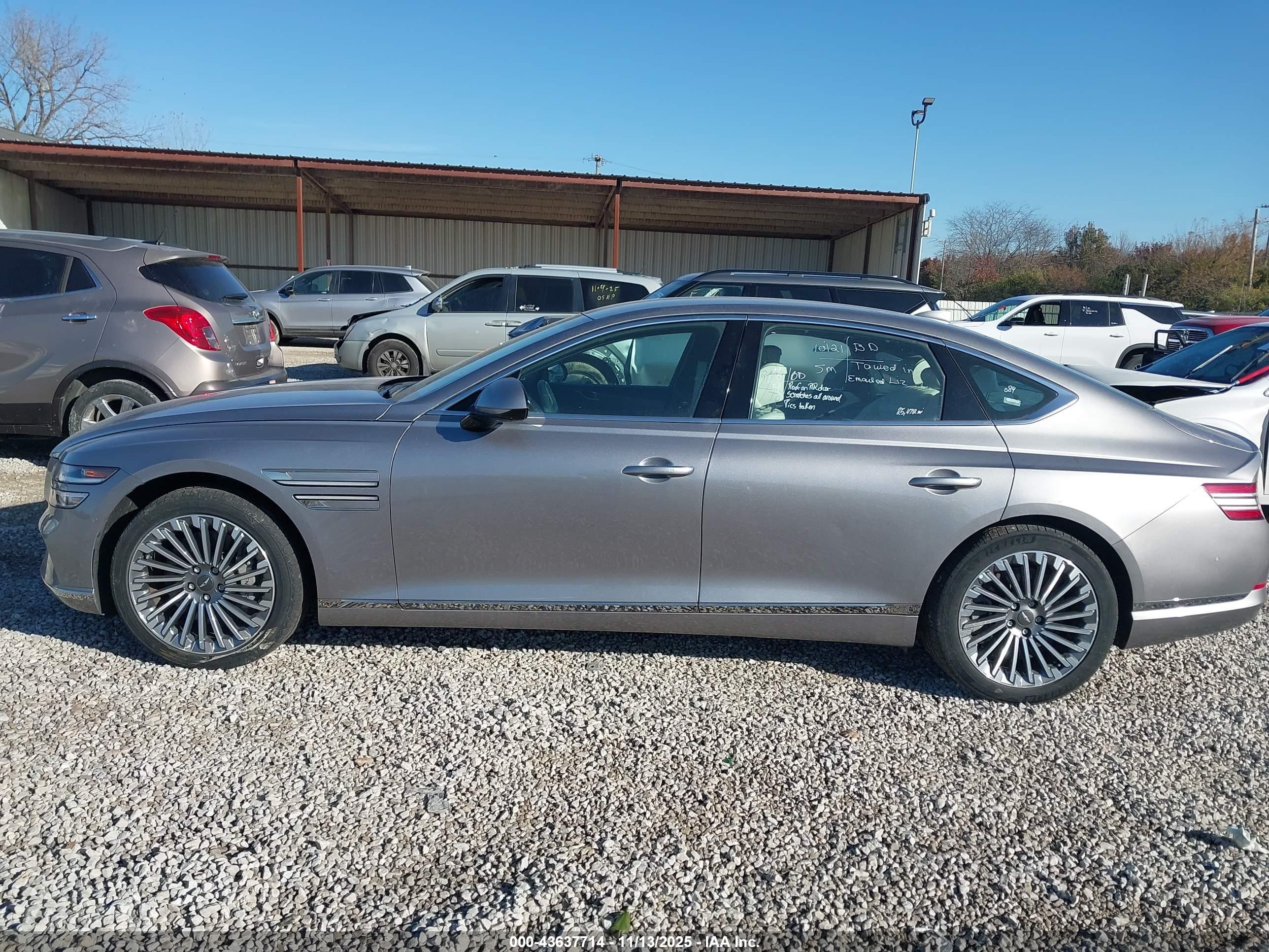 2023 Genesis Electrified G80   Pewter vin: KMTGE4S17PU004693