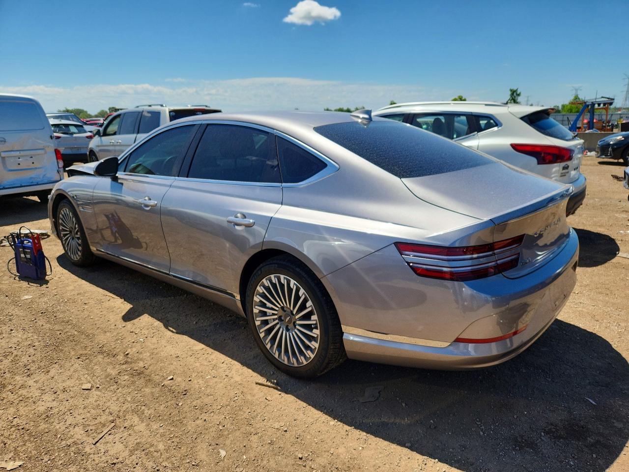 2024 Genesis Electrified G80 Advanced Silver vin: KMTGE4S17RU008486