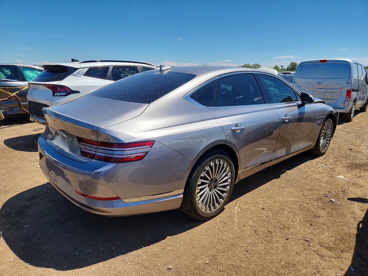 2024 Genesis Electrified G80 Advanced Silver vin: KMTGE4S17RU008486