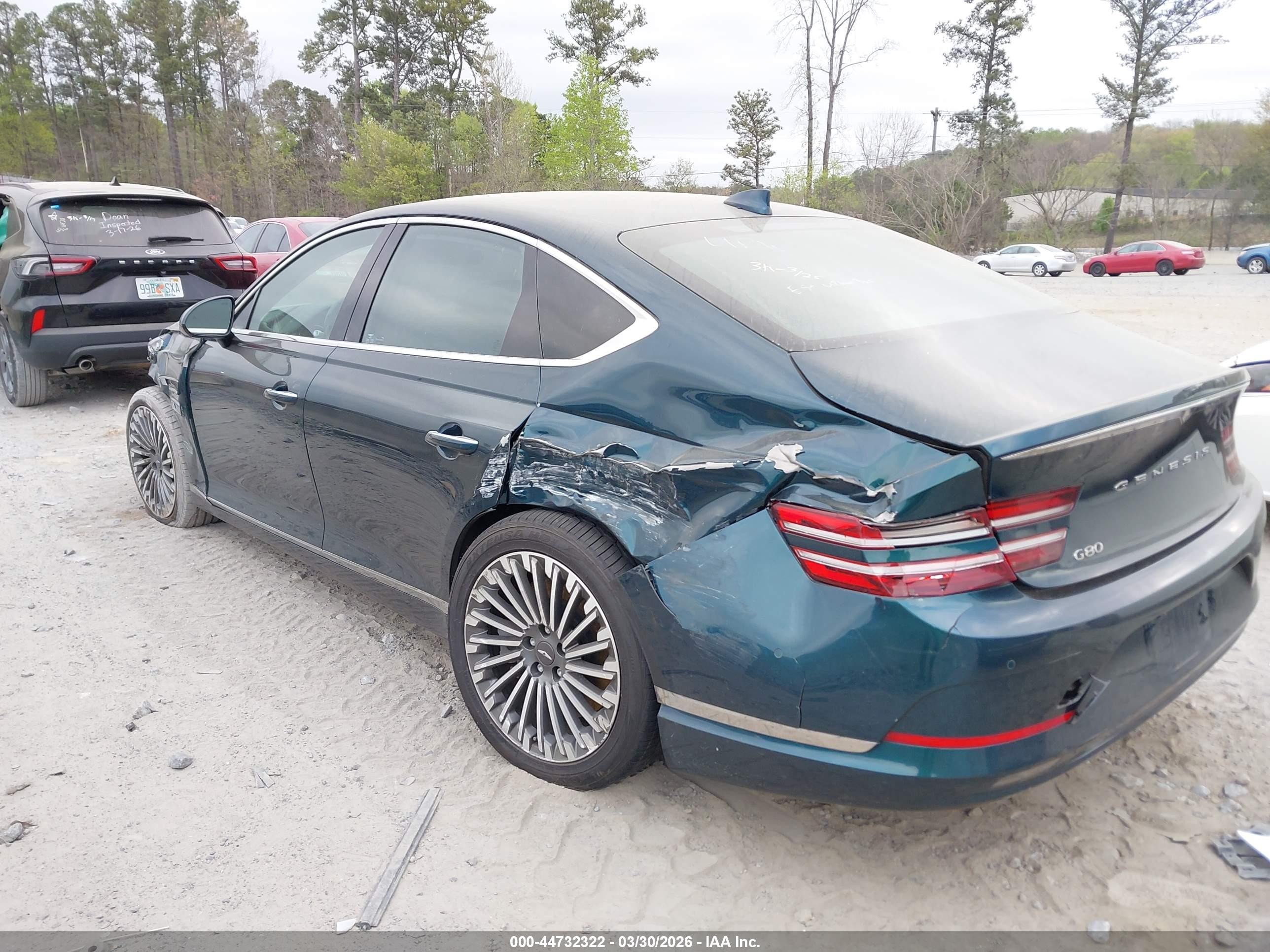2023 Genesis Electrified G80   Green vin: KMTGE4S18PU007389