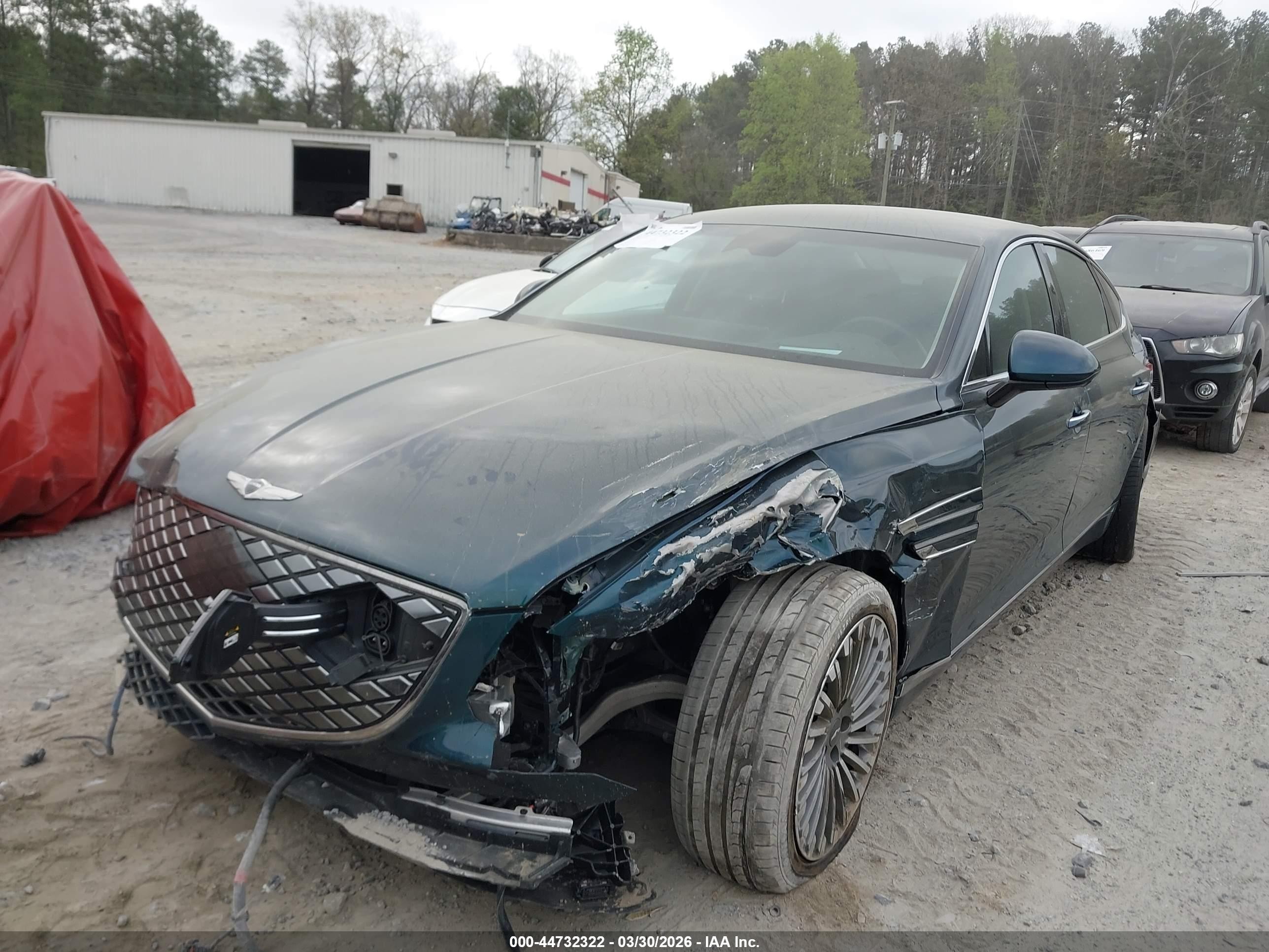 2023 Genesis Electrified G80   Green vin: KMTGE4S18PU007389
