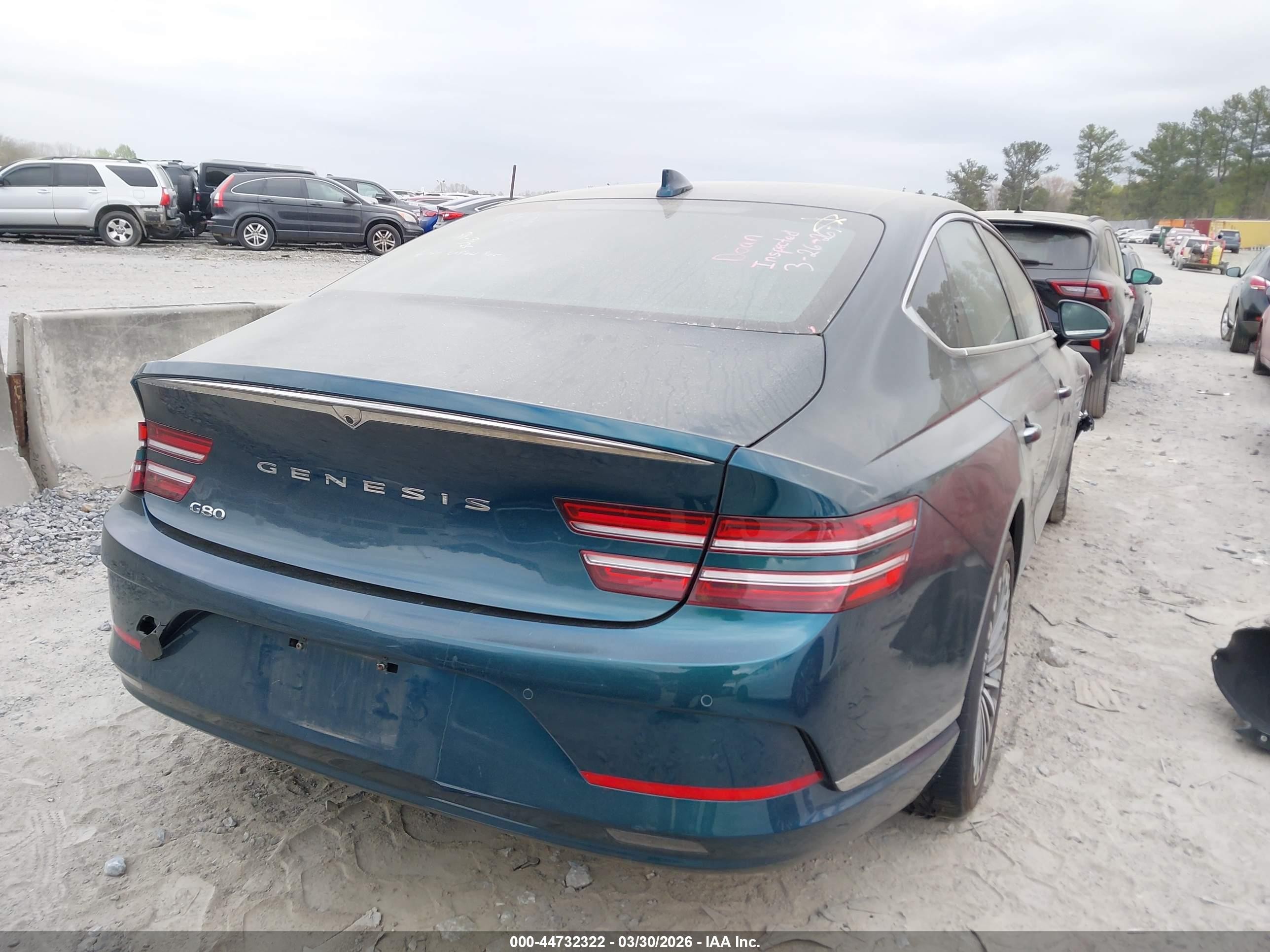 2023 Genesis Electrified G80   Green vin: KMTGE4S18PU007389