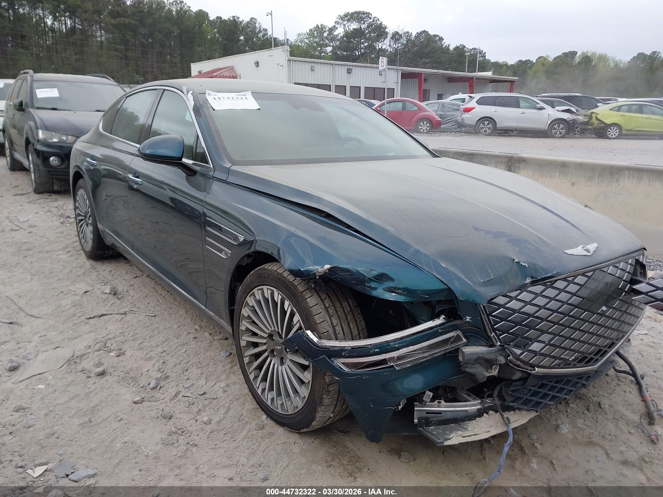 2023 Genesis Electrified G80   Green vin: KMTGE4S18PU007389