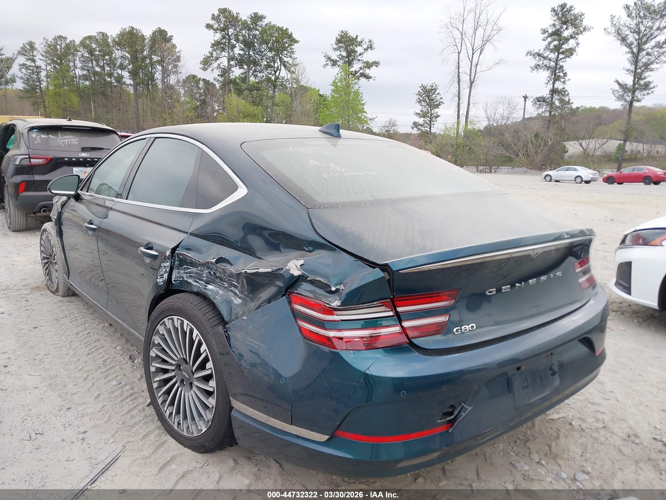 2023 Genesis Electrified G80   Green vin: KMTGE4S18PU007389