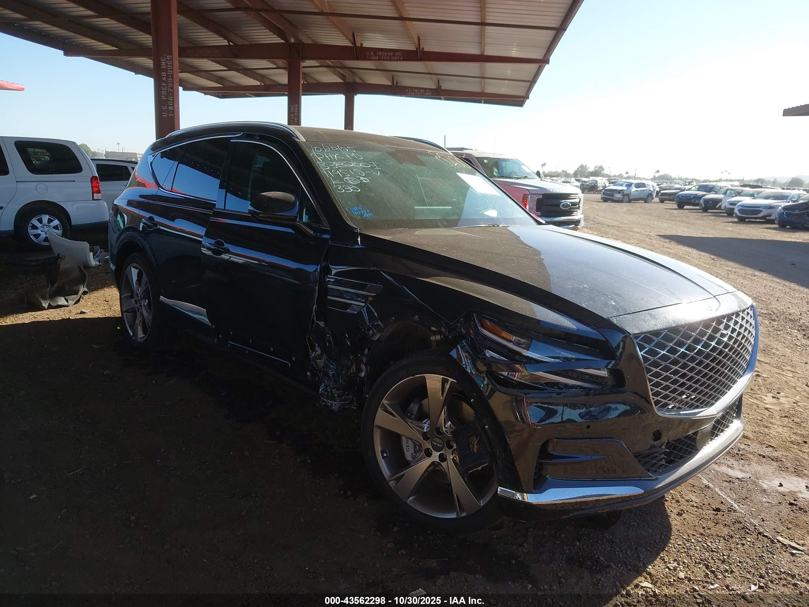 2023 Genesis Gv80 2.5t Awd Black vin: KMUHBDSB2PU119512
