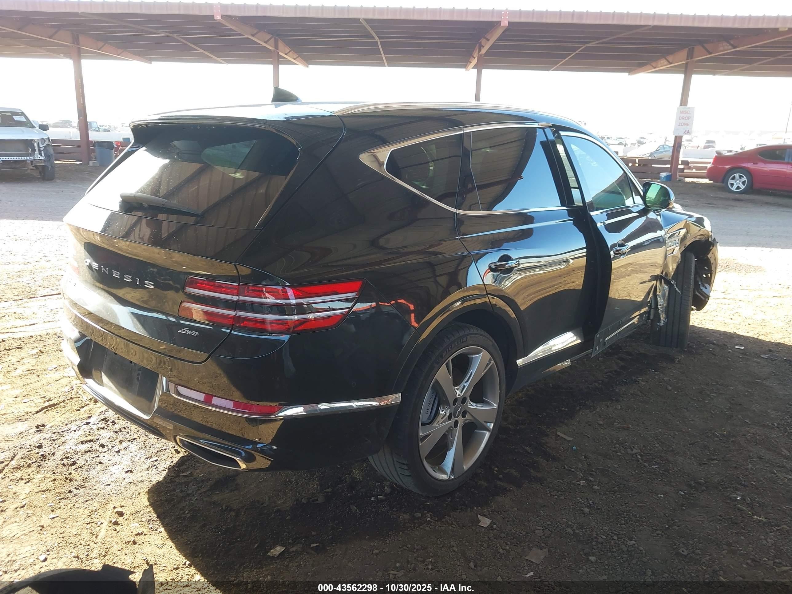 2023 Genesis Gv80 2.5t Awd Black vin: KMUHBDSB2PU119512