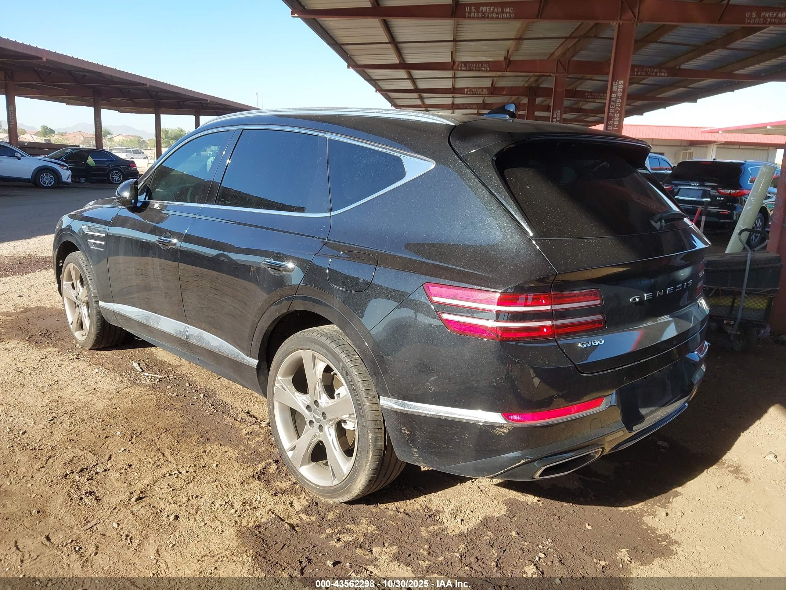 2023 Genesis Gv80 2.5t Awd Black vin: KMUHBDSB2PU119512