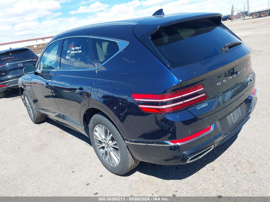 2024 Genesis Gv80 2.5t Awd Blue vin: KMUHBDSB5RU166570