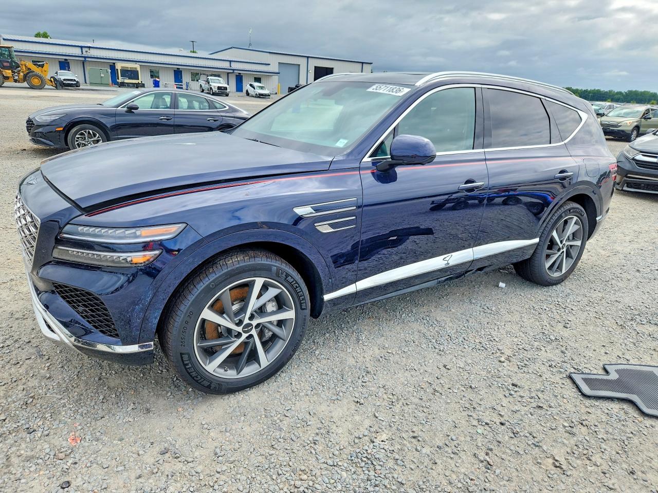 2025 Genesis Gv80 Advanced Синий vin: KMUHBESB6SU281223