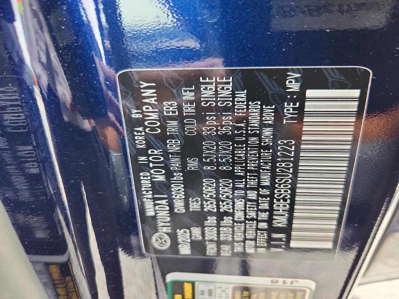 2025 Genesis Gv80 Advanced Синий vin: KMUHBESB6SU281223