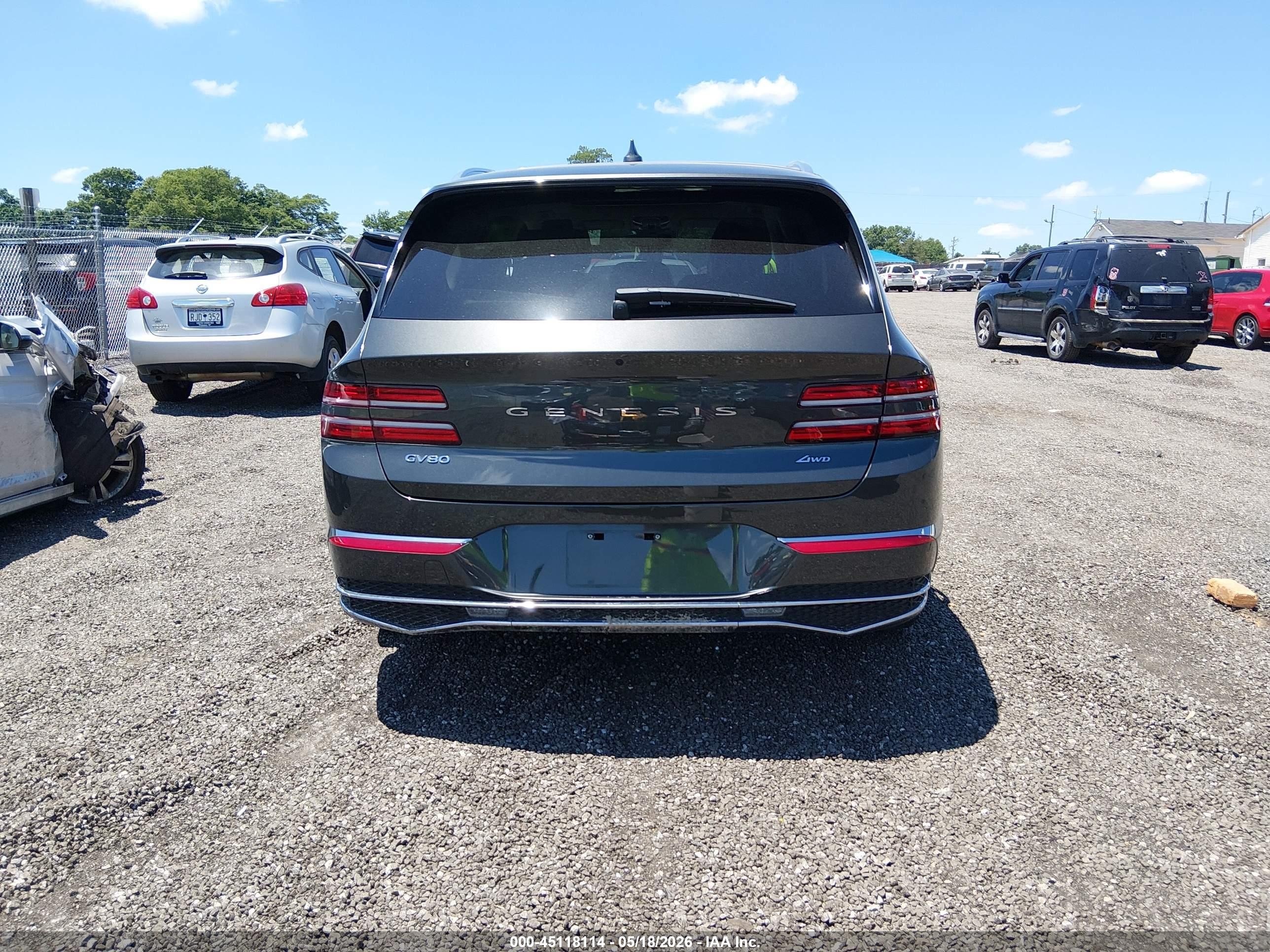 2025 Genesis Gv80 2.5t Prestige Awd Серый vin: KMUHCESB1SU254508