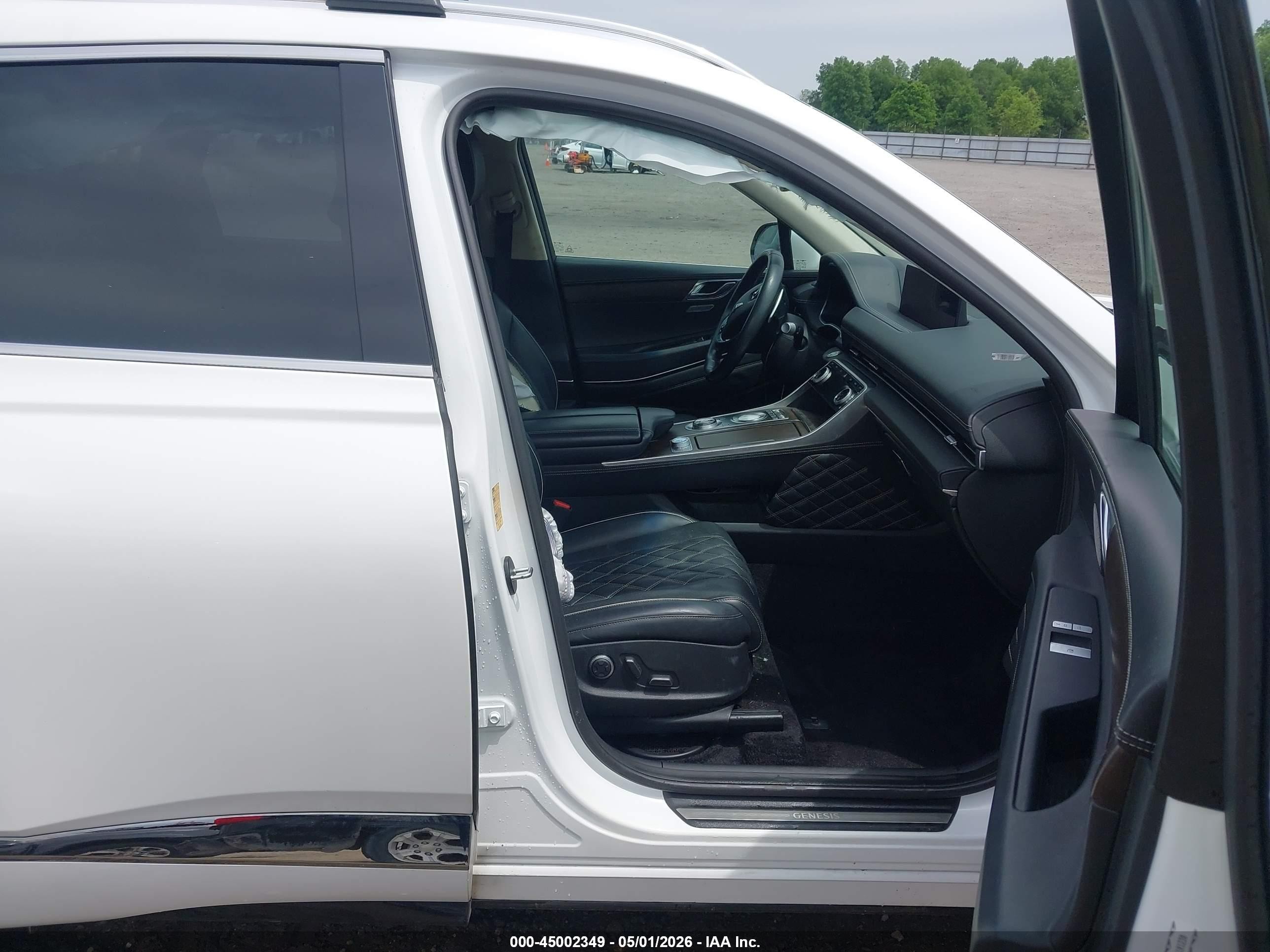 2022 Genesis Gv80 3.5t Awd White vin: KMUHCESC0NU101230