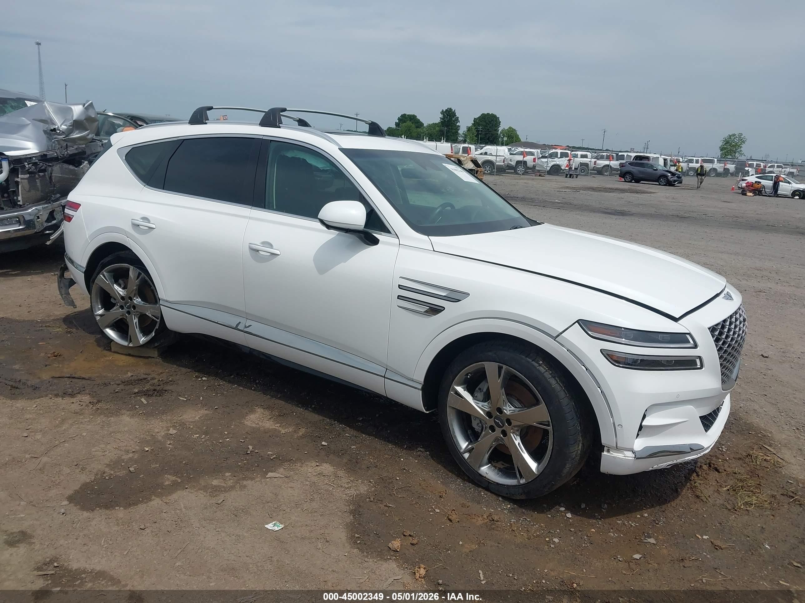 2022 Genesis Gv80 3.5t Awd White vin: KMUHCESC0NU101230