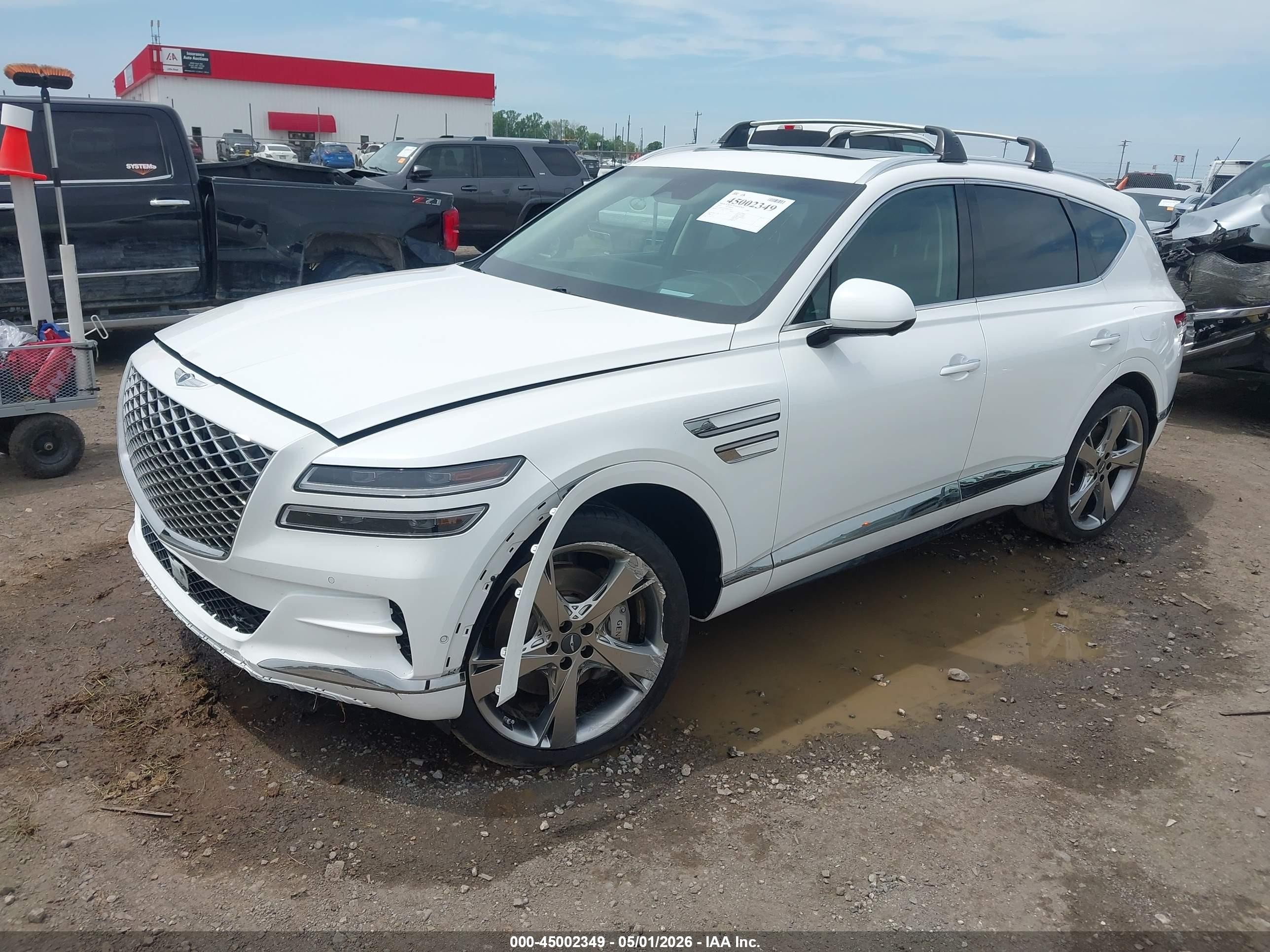 2022 Genesis Gv80 3.5t Awd White vin: KMUHCESC0NU101230