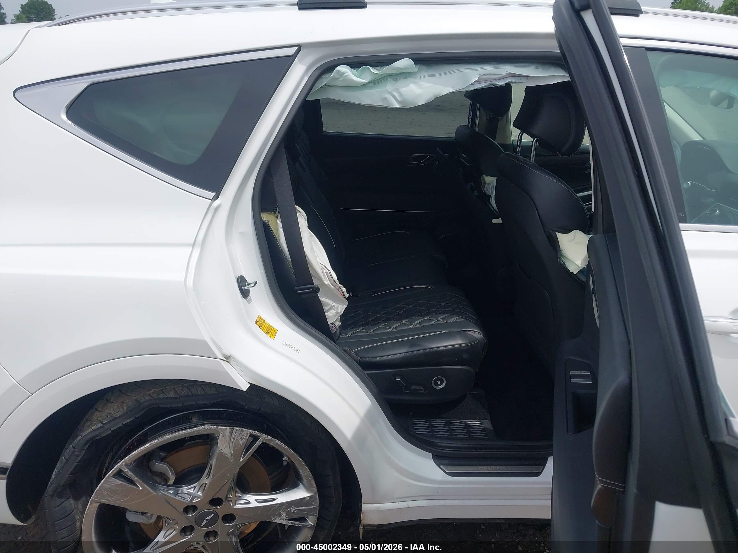 2022 Genesis Gv80 3.5t Awd White vin: KMUHCESC0NU101230