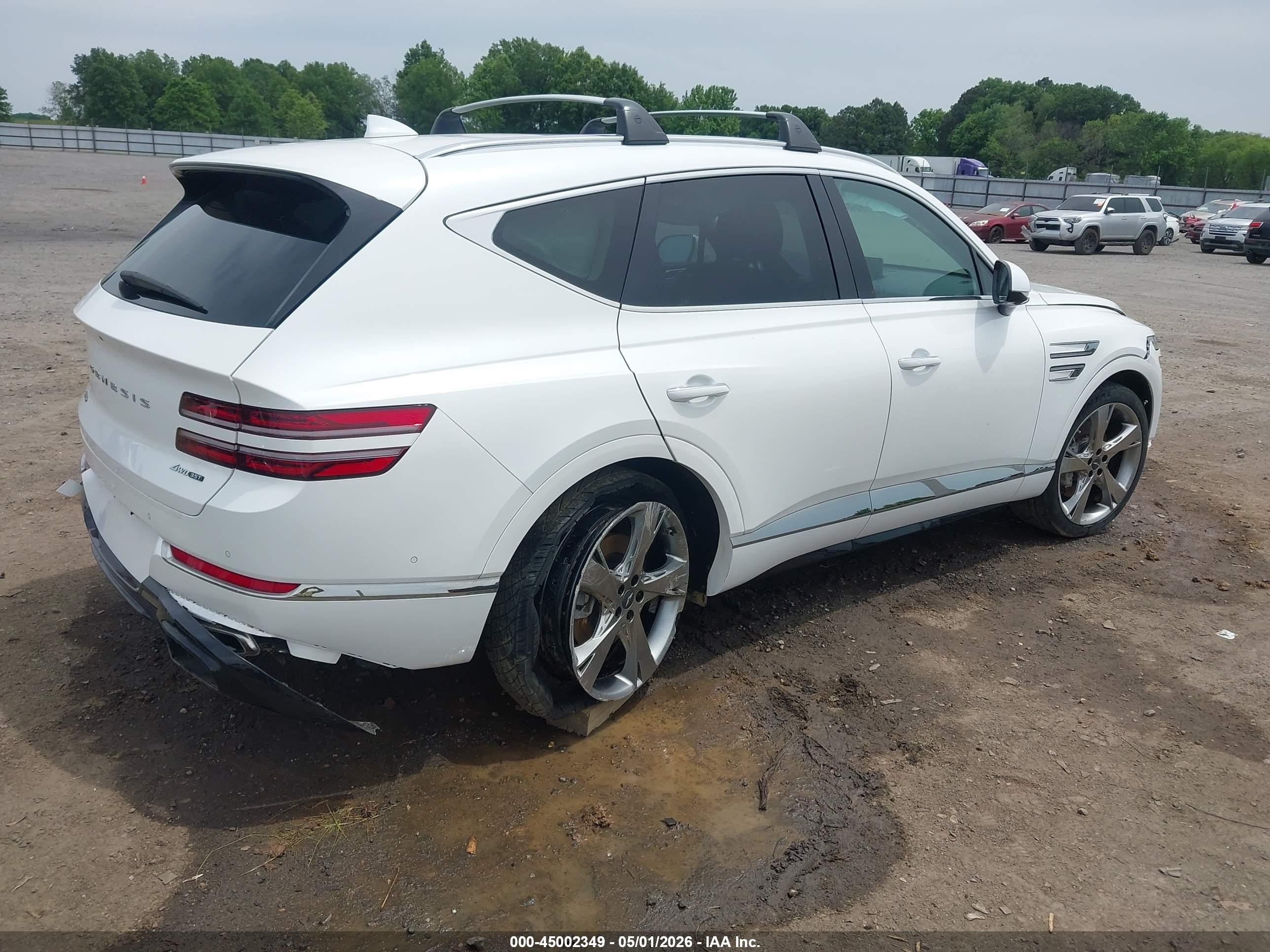 2022 Genesis Gv80 3.5t Awd White vin: KMUHCESC0NU101230