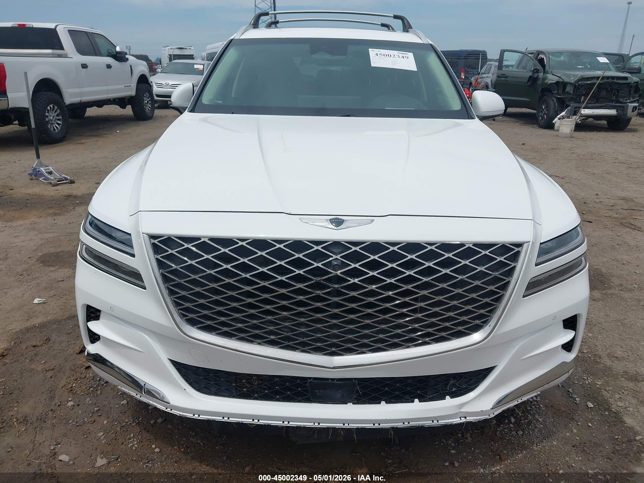 2022 Genesis Gv80 3.5t Awd White vin: KMUHCESC0NU101230