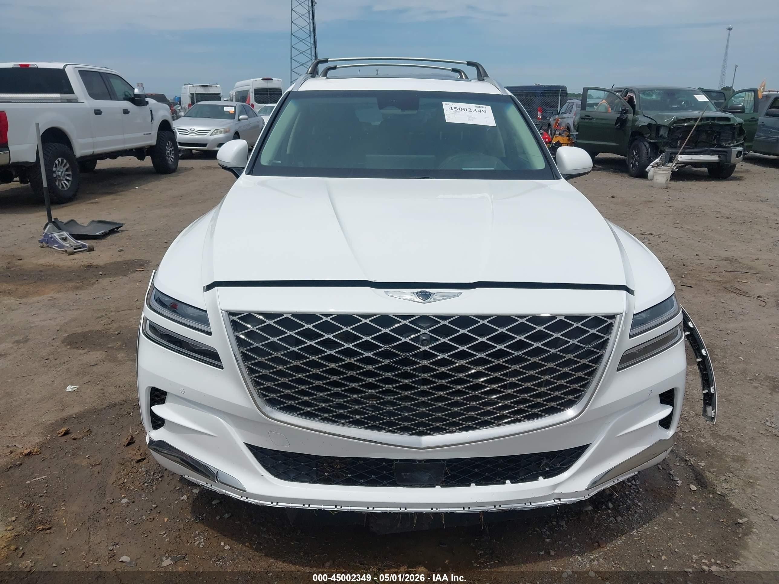 2022 Genesis Gv80 3.5t Awd White vin: KMUHCESC0NU101230